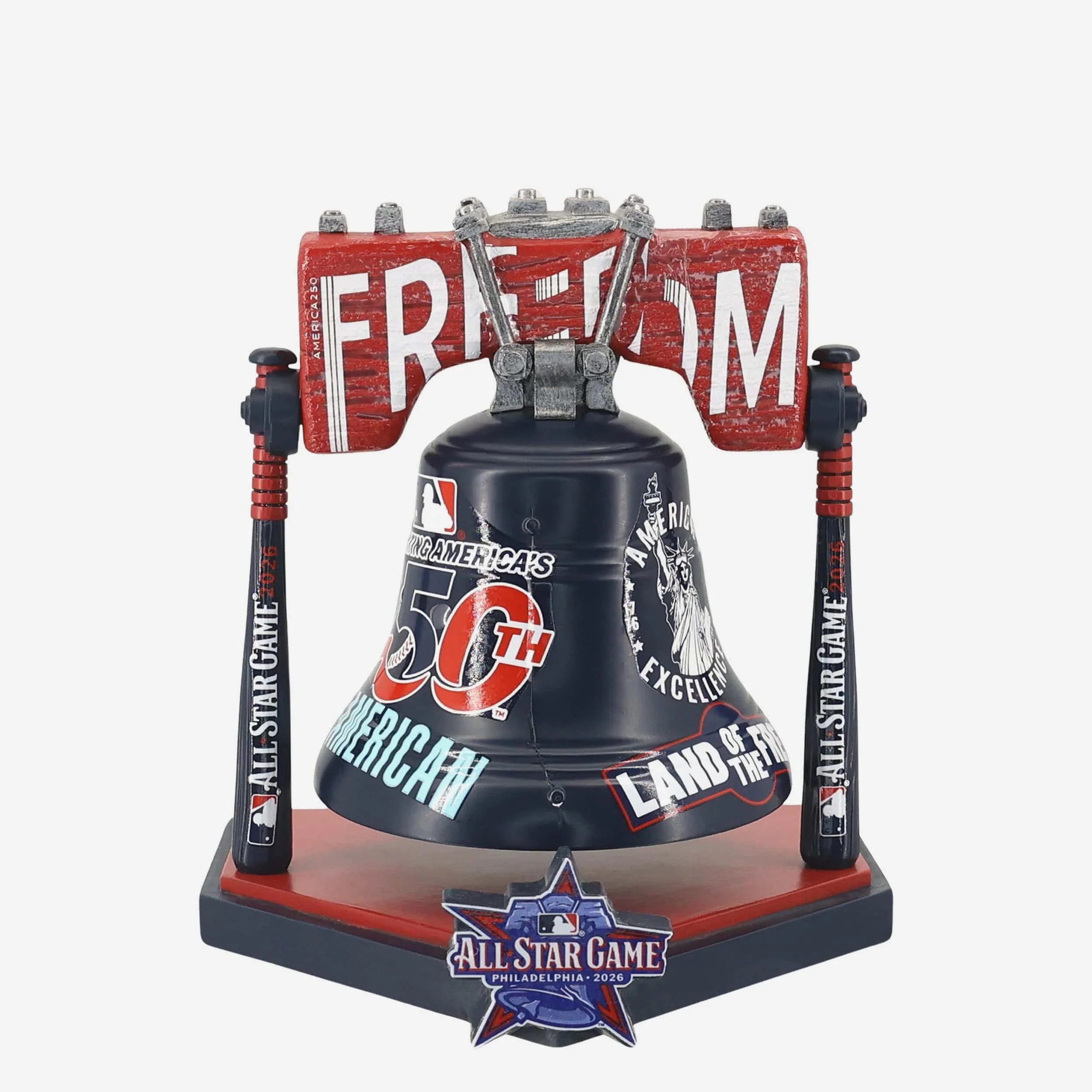2026 MLB All Star America's 250th Anniversary Thematic Liberty Bell Figurine