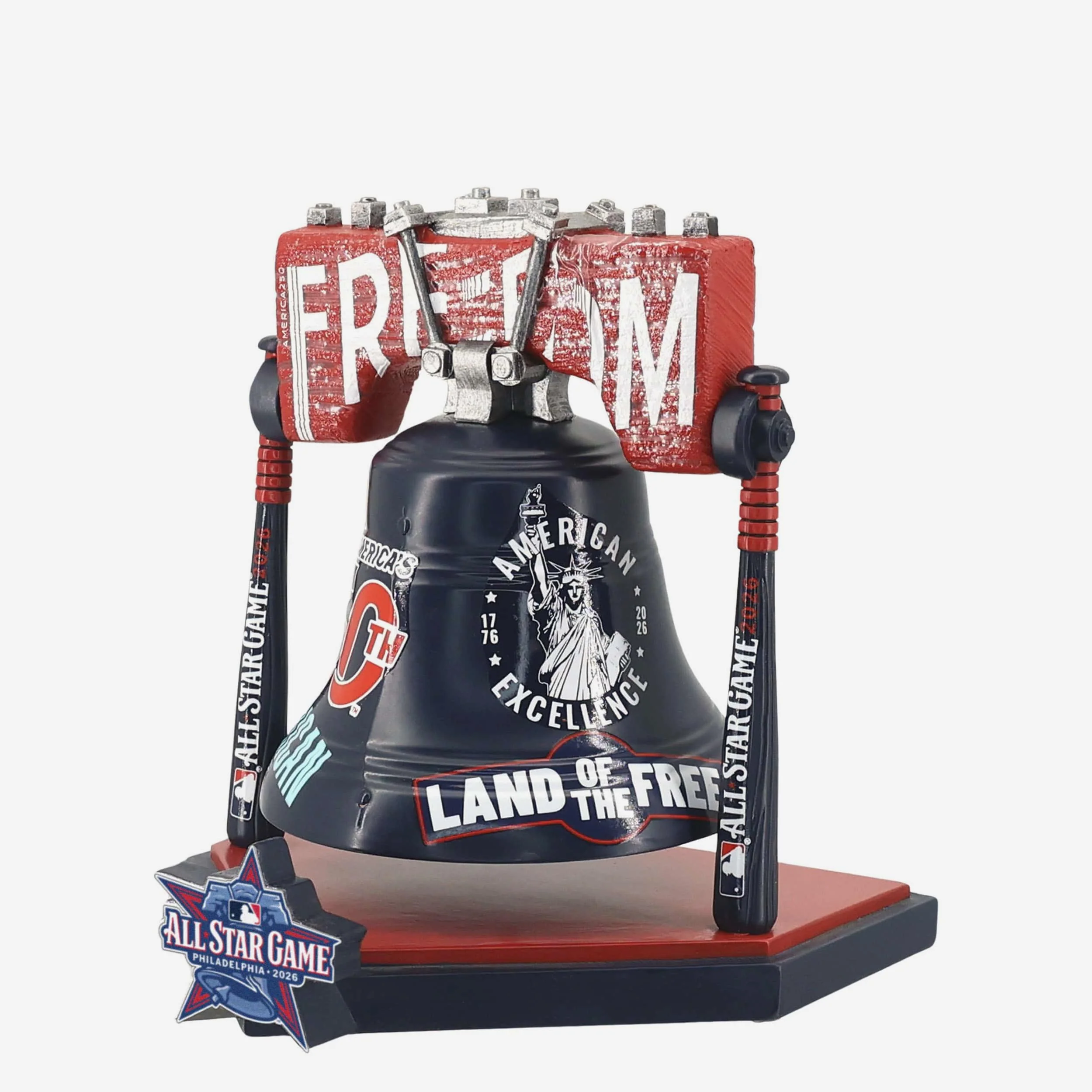 2026 MLB All Star America's 250th Anniversary Thematic Liberty Bell Figurine - Image 3