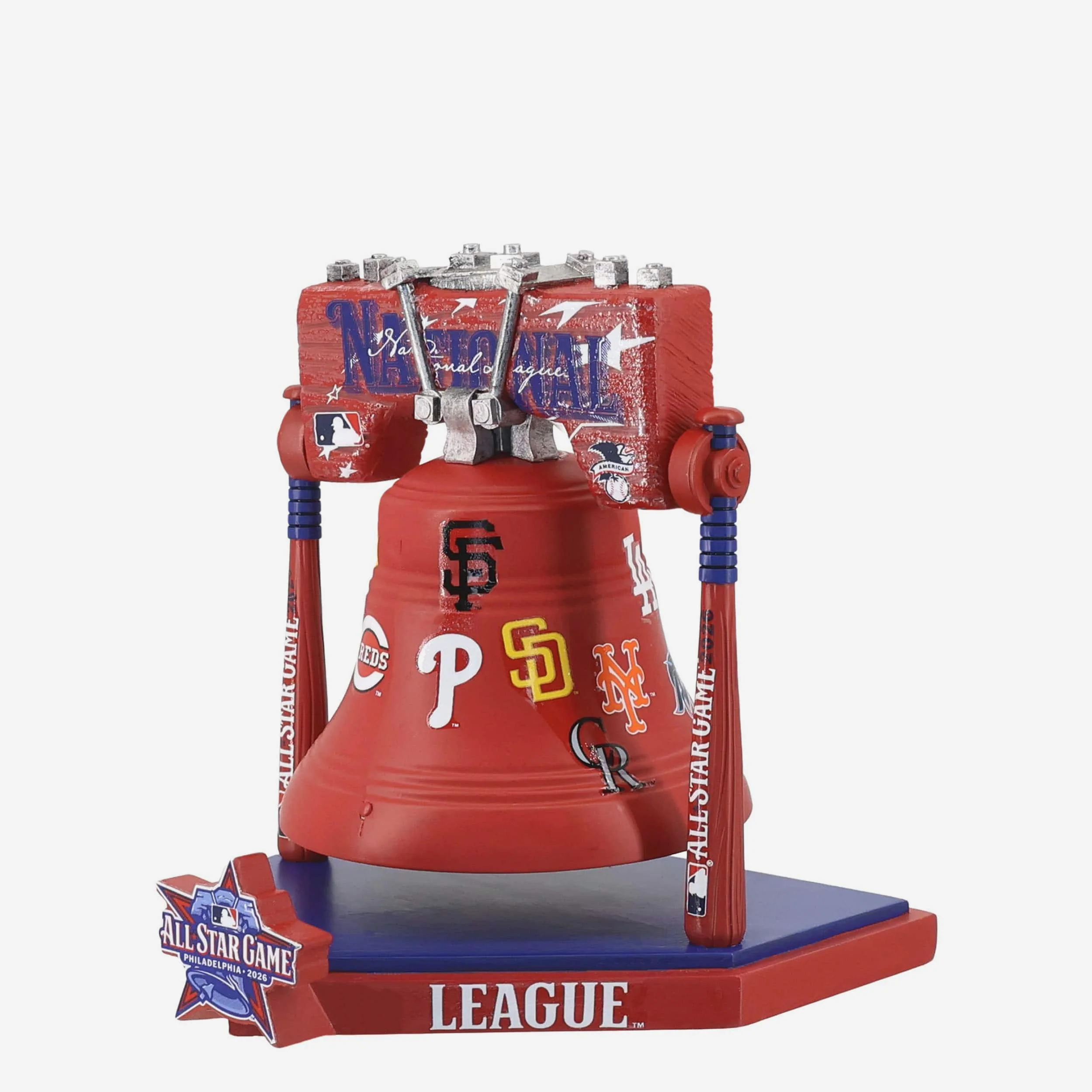 2026 MLB All Star National League Thematic Liberty Bell Figurine - Image 3
