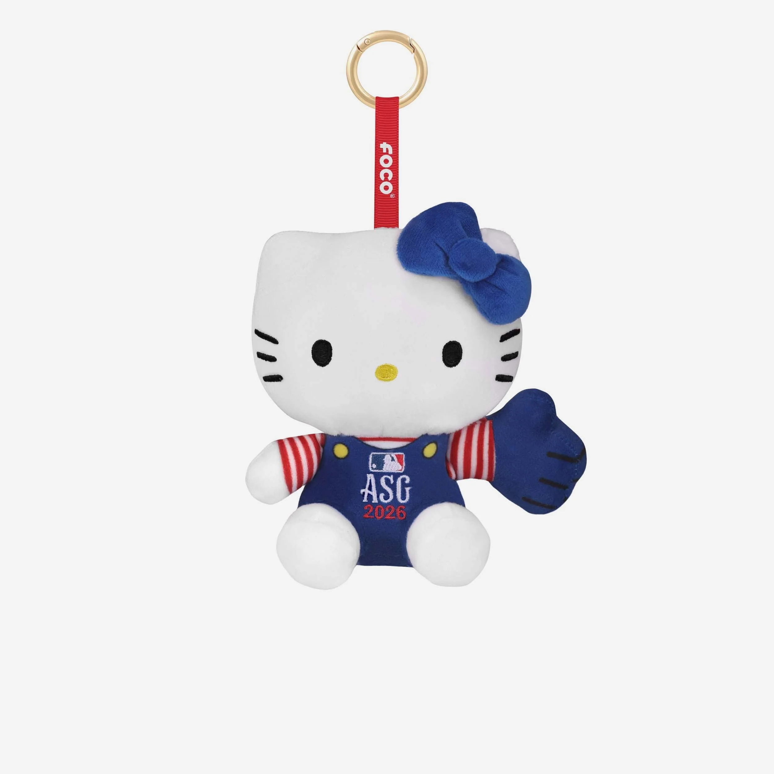 2026 MLB All Star Plush Hello Kitty® Americana Bag Charm Keychain