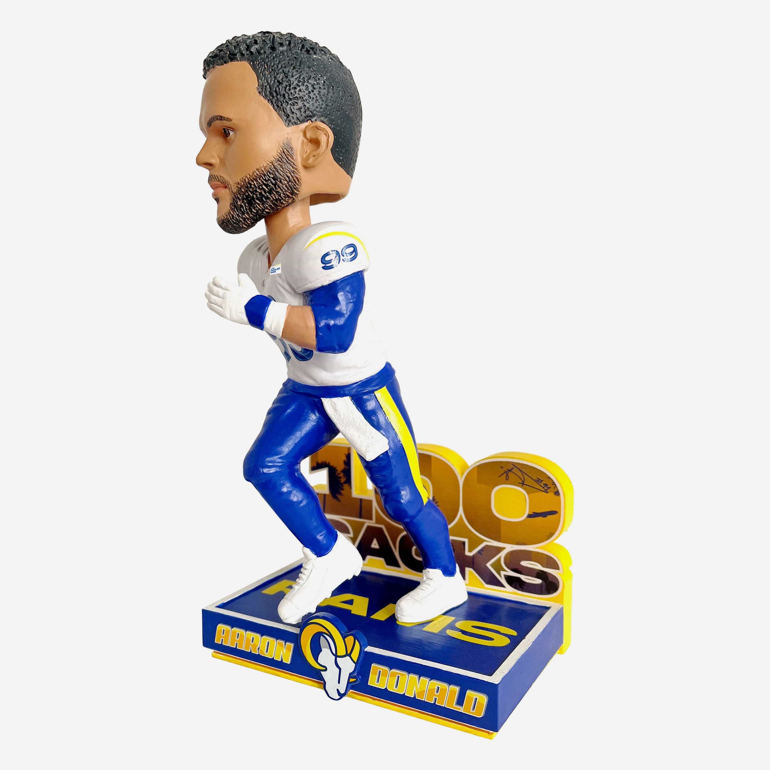 Aaron Donald Los Angeles Rams 100 Sacks Bobblehead  - Image 4