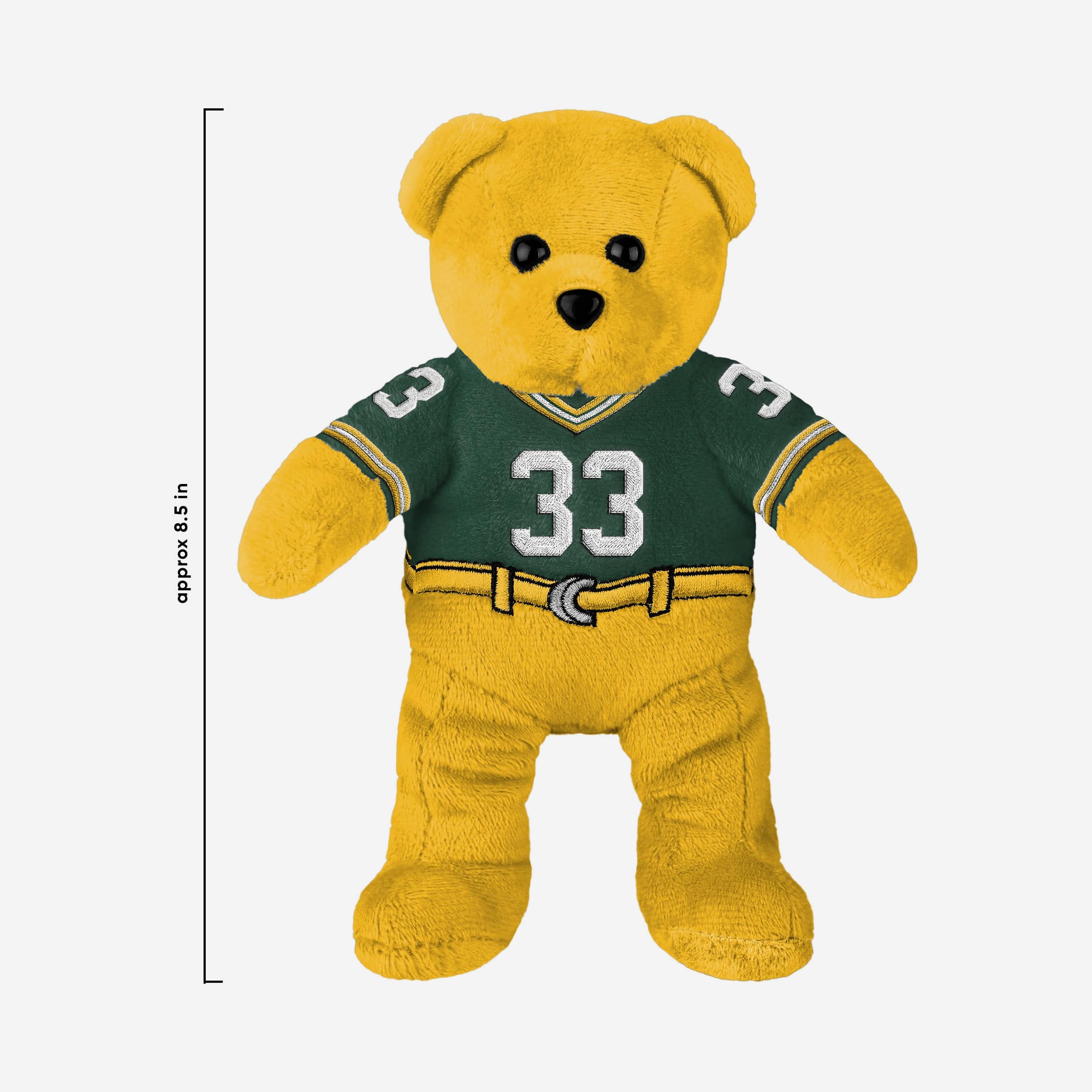 Aaron Jones Green Bay Packers Team Beans Embroidered Player Bear - Image 3