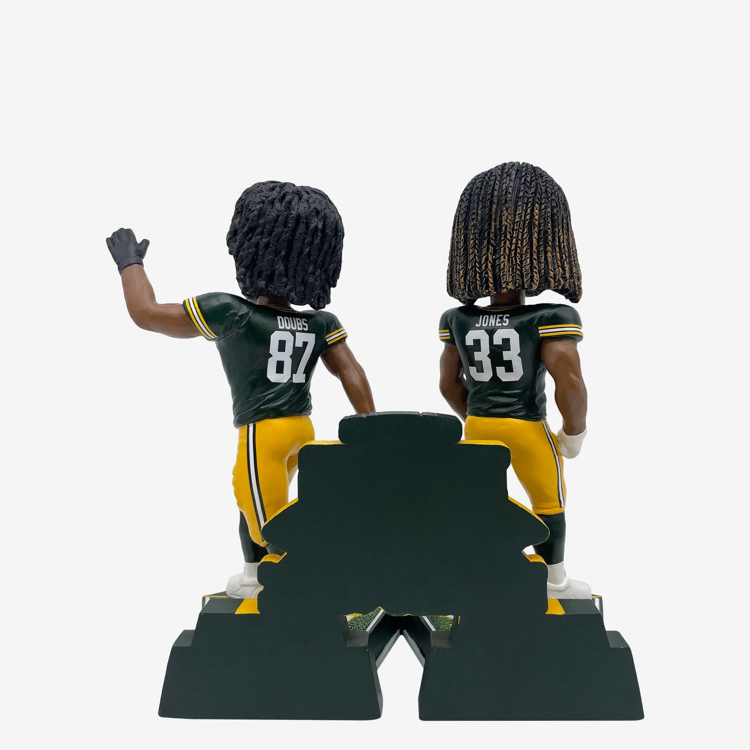 Aaron Jones & Romeo Doubs Green Bay Packers Gamebreaker Dual Bobblehead - Image 6