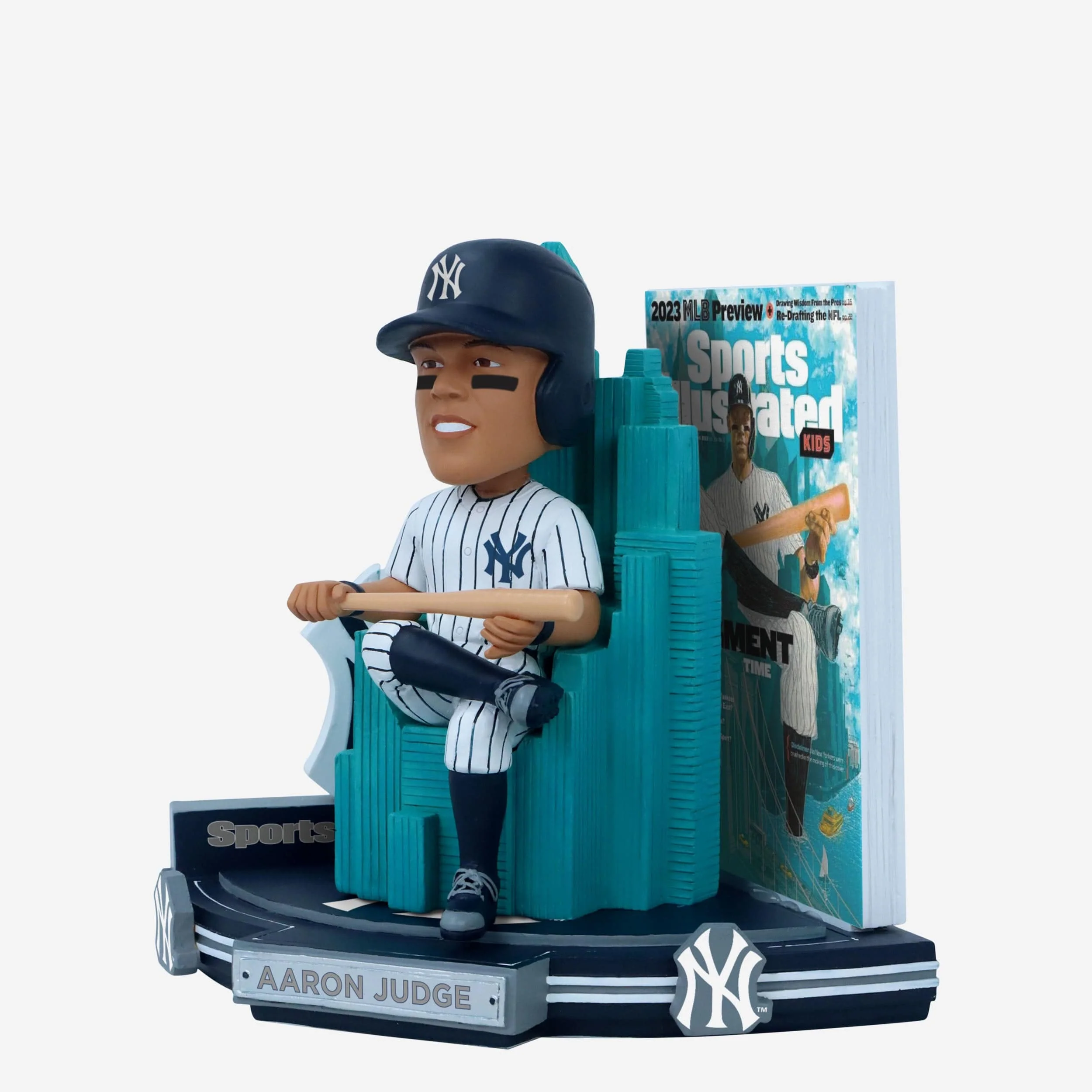 Aaron Judge New York Yankees It's Judgement Time Sports Illustrated Kids Cover Bobblehead - Image 5