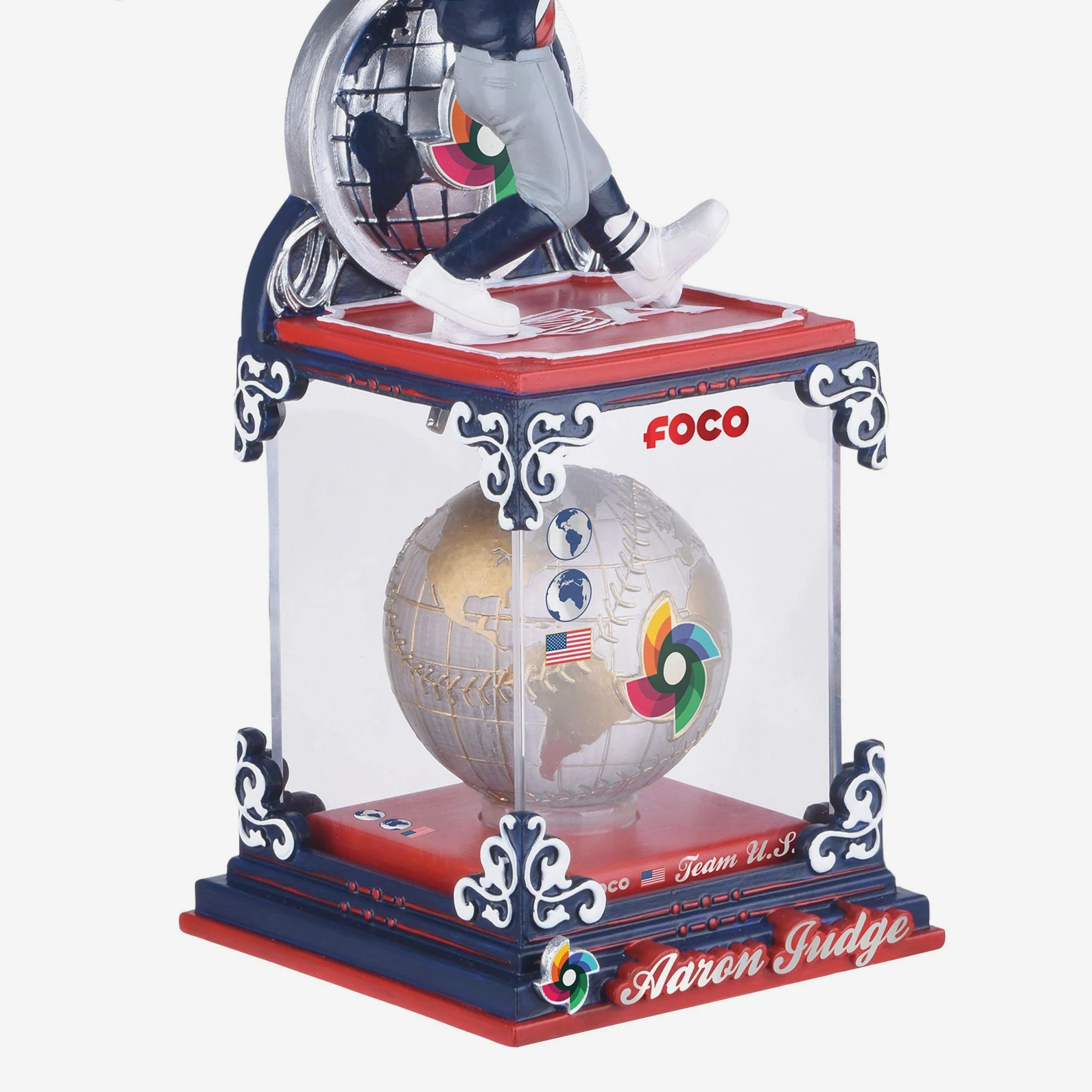 Aaron Judge USA 2026 World Baseball Classic Globe Case Bobblehead - Image 3