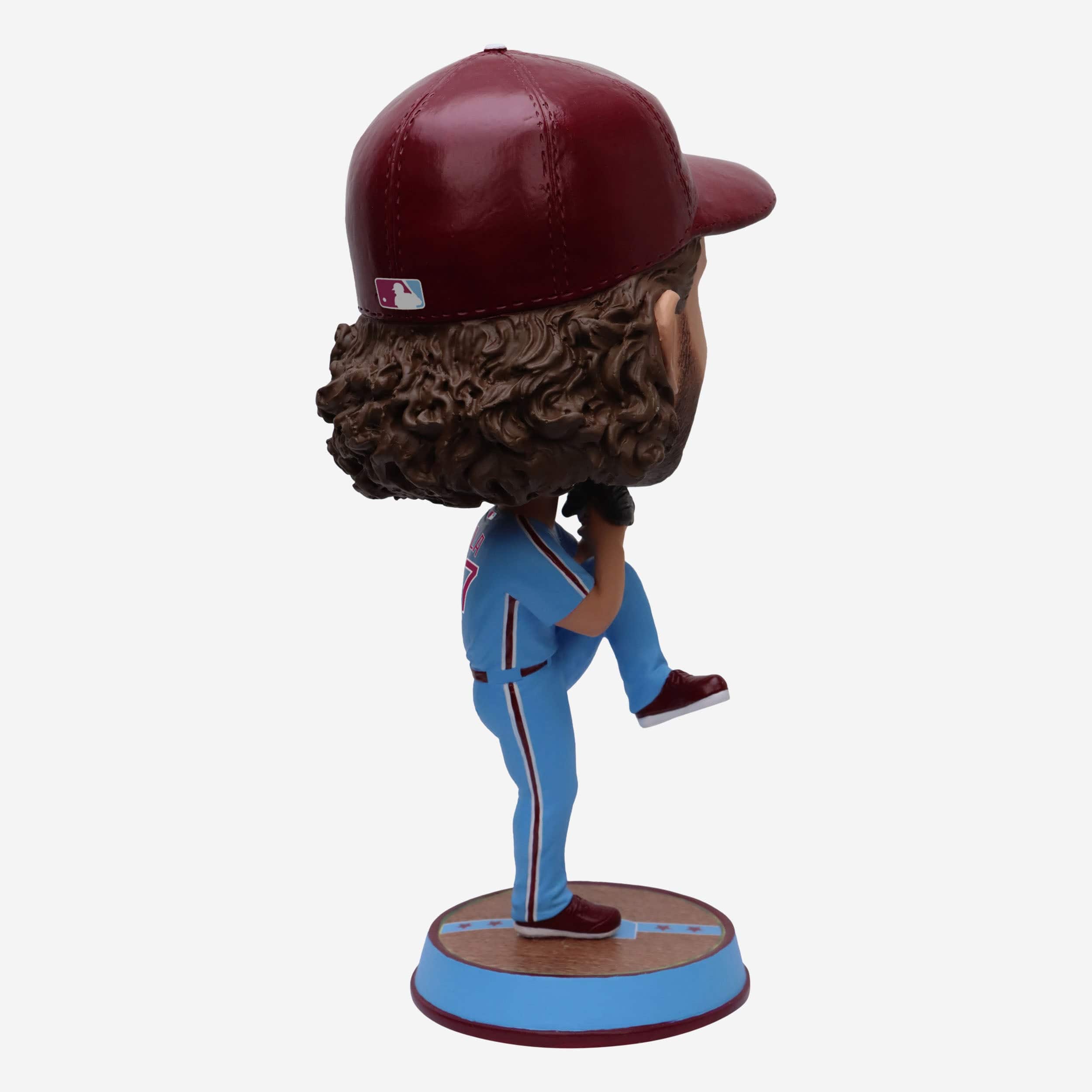 Aaron Nola Philadelphia Phillies Powder Blue Uniform Field Stripe Bighead Bobblehead - Image 5