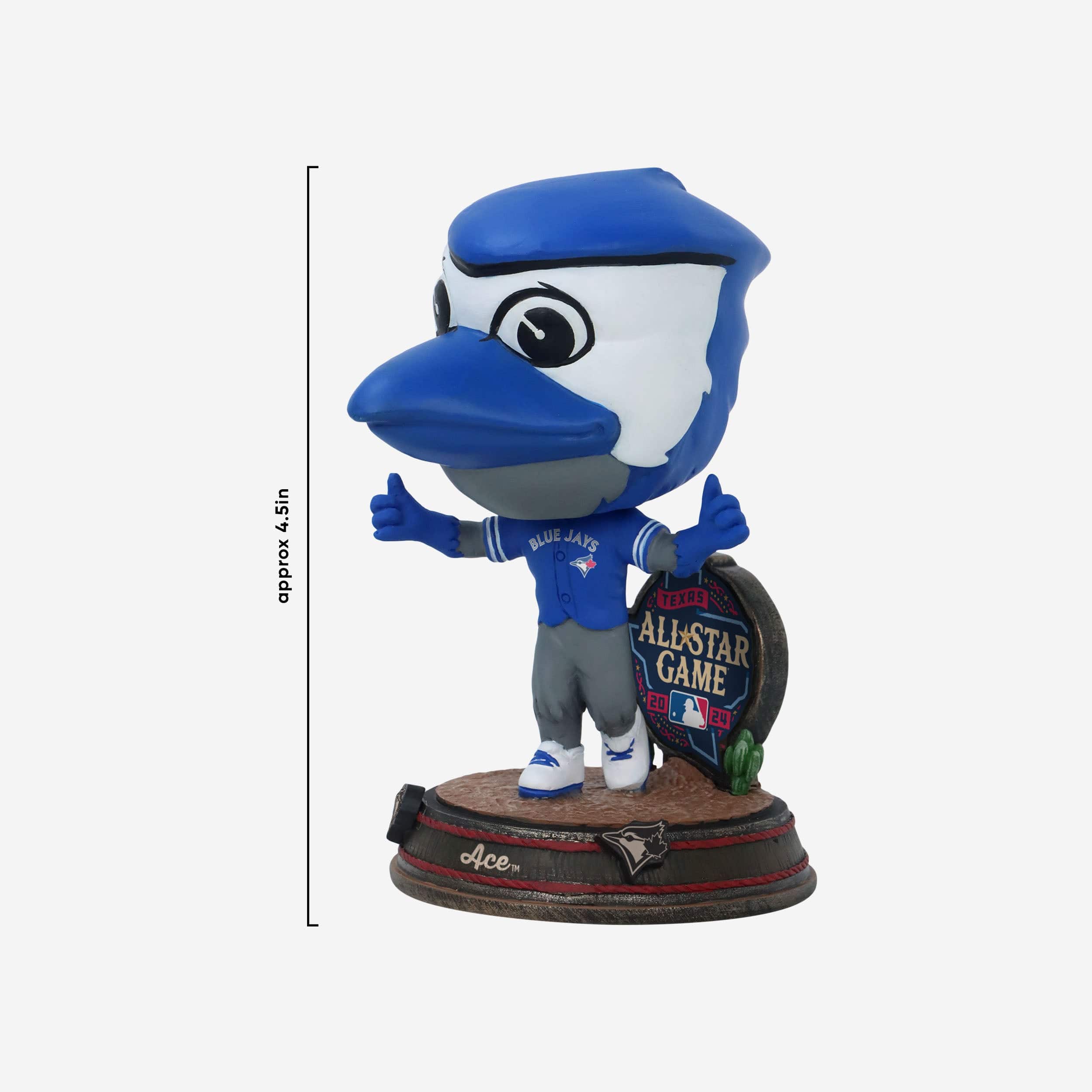 Ace Toronto Blue Jays 2024 All-Star Bobbles on Parade Mascot Mini Bighead Bobblehead - Image 4