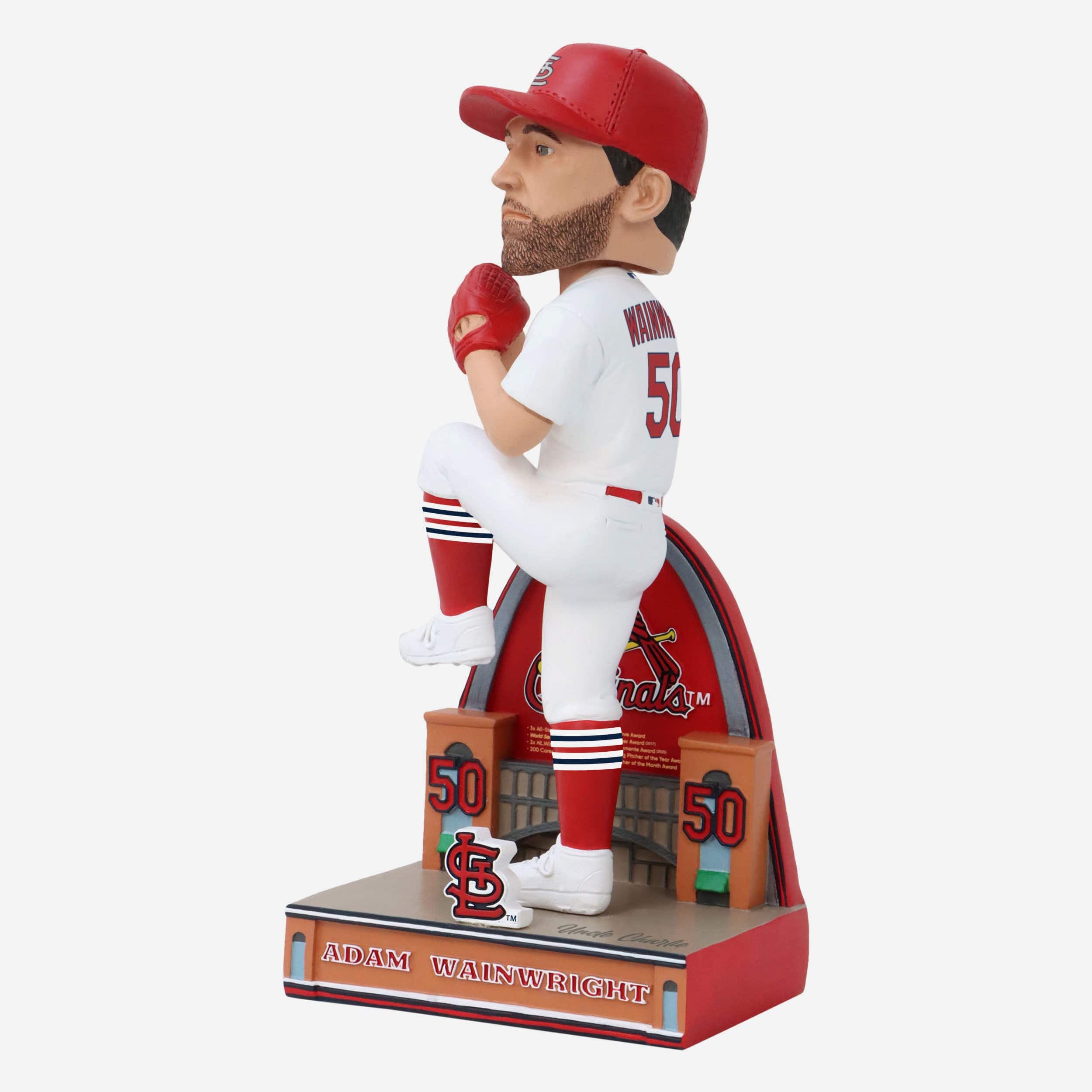 Adam Wainwright St Louis Cardinals Career Stats Bobblehead - Image 4