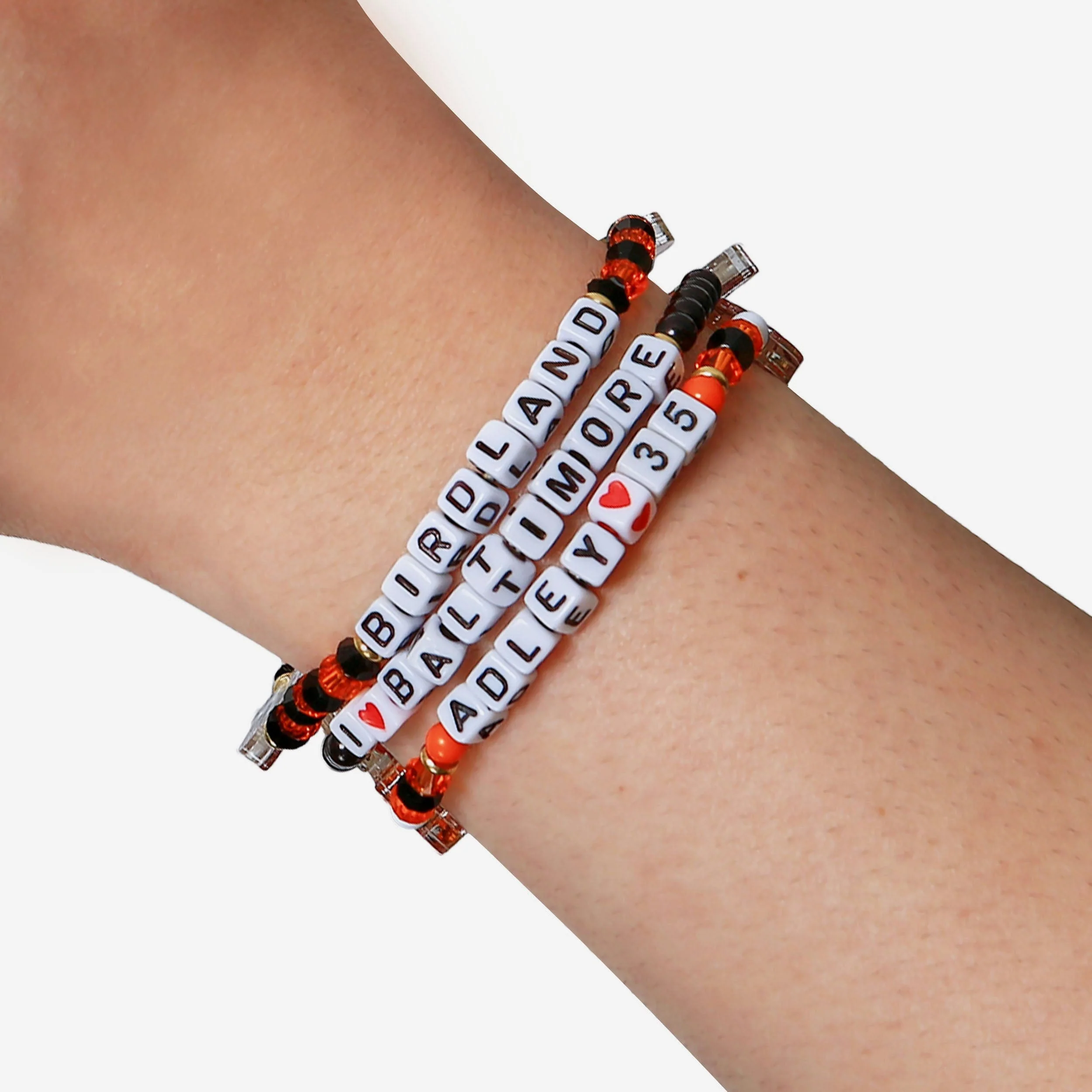 Adley Rutschman Baltimore Orioles 3 Pack Player Friendship Bracelet - Image 4