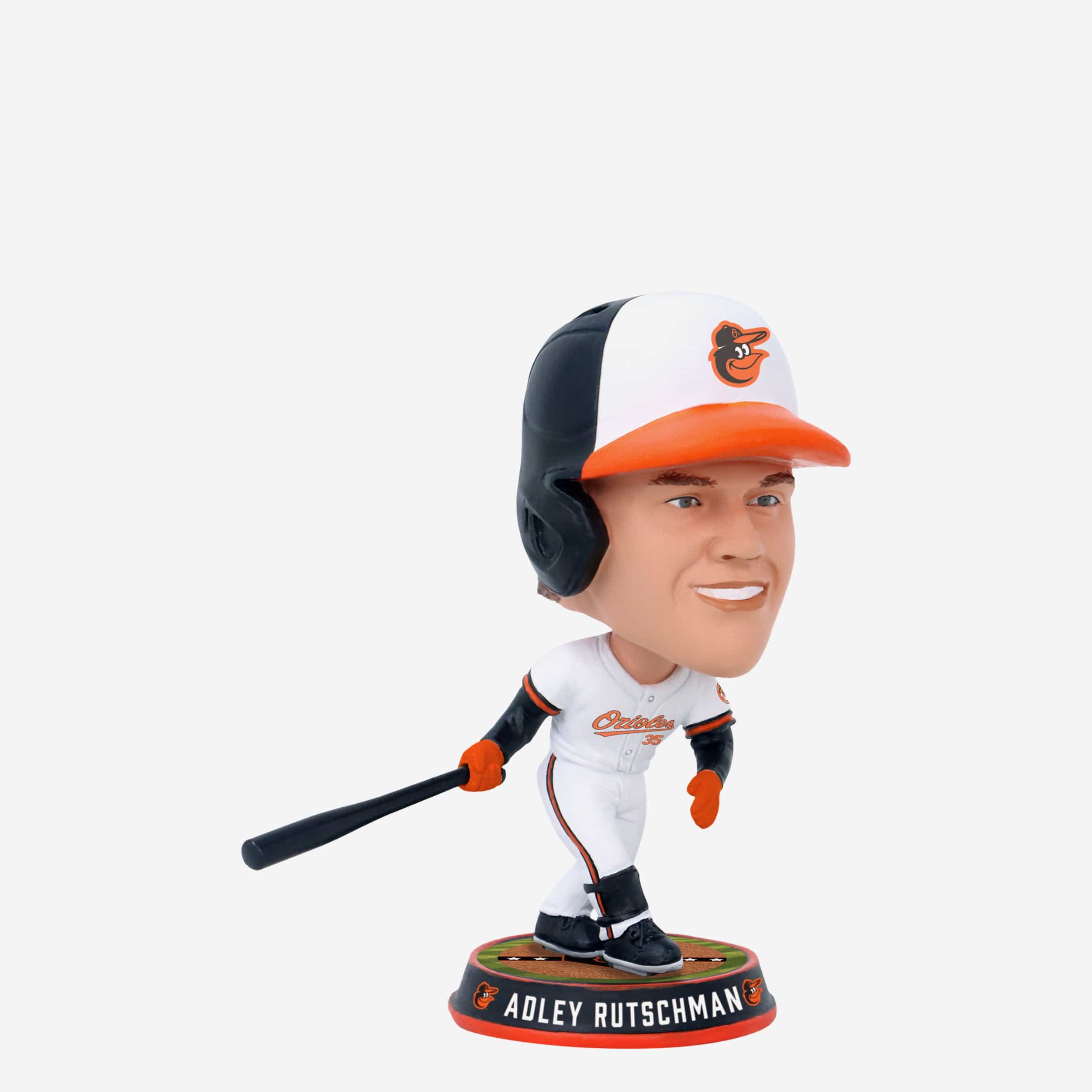 Adley Rutschman Baltimore Orioles Field Stripe Mini Bighead Bobblehead