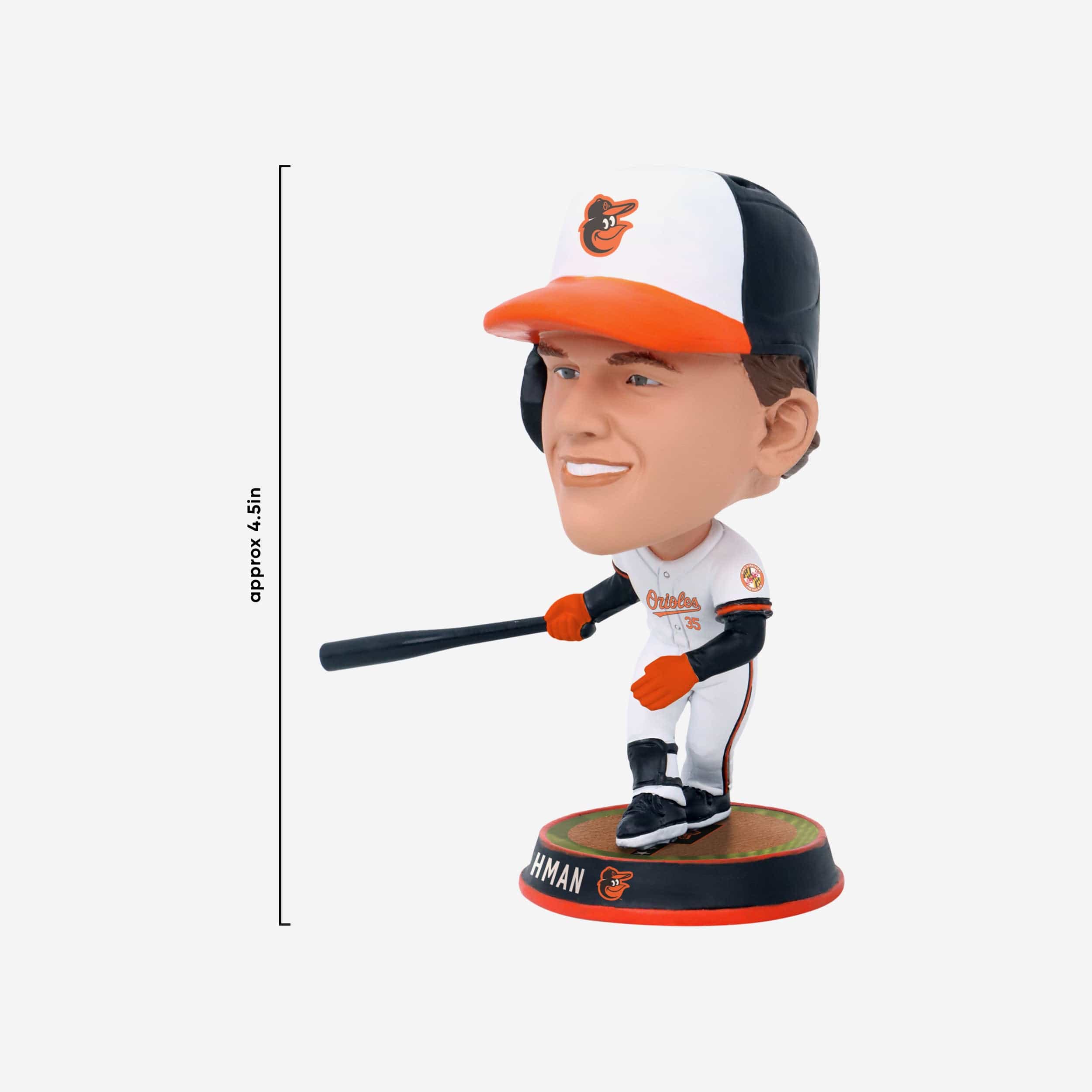 Adley Rutschman Baltimore Orioles Field Stripe Mini Bighead Bobblehead - Image 4