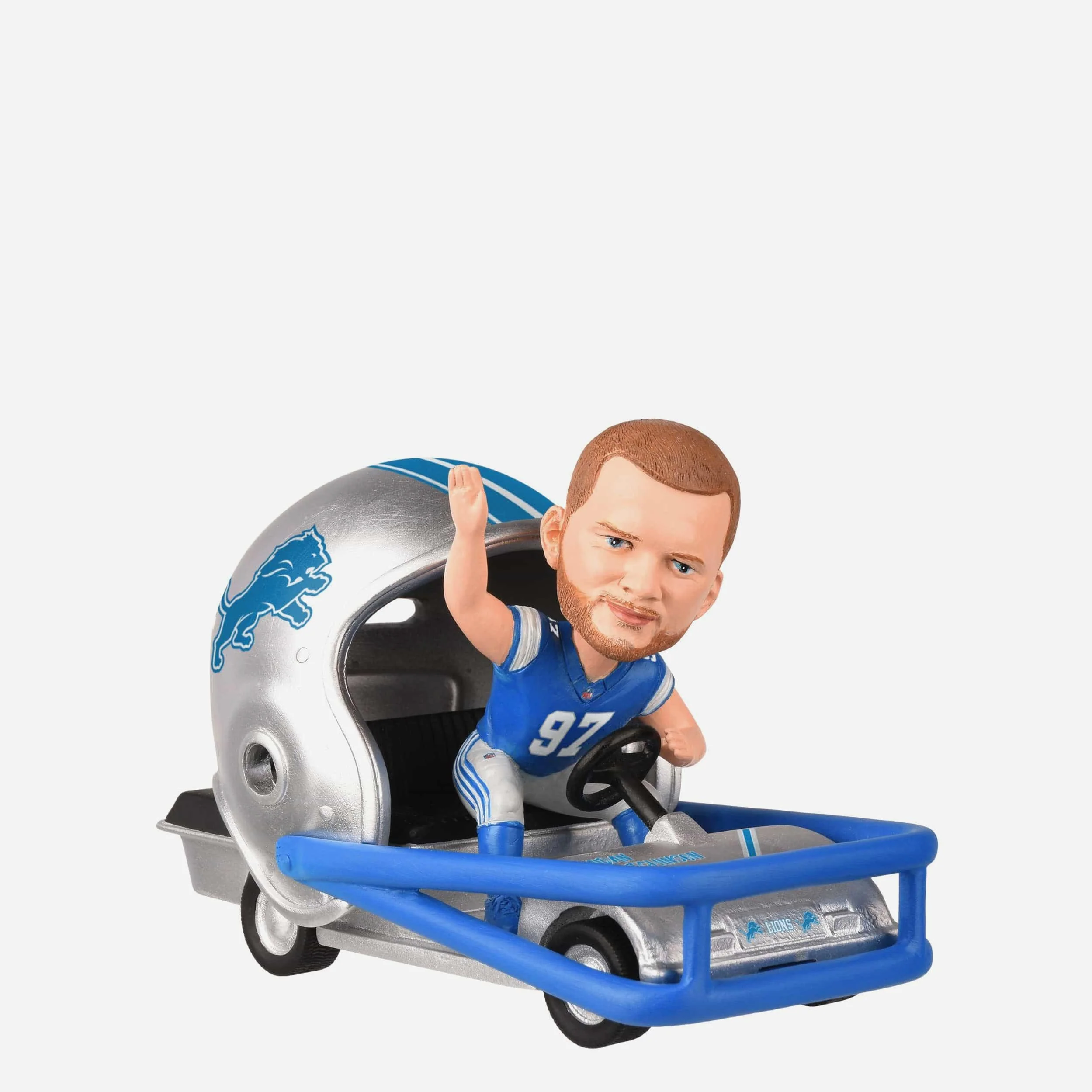 Aidan Hutchinson Detroit Lions Helmet Cart Bobblehead