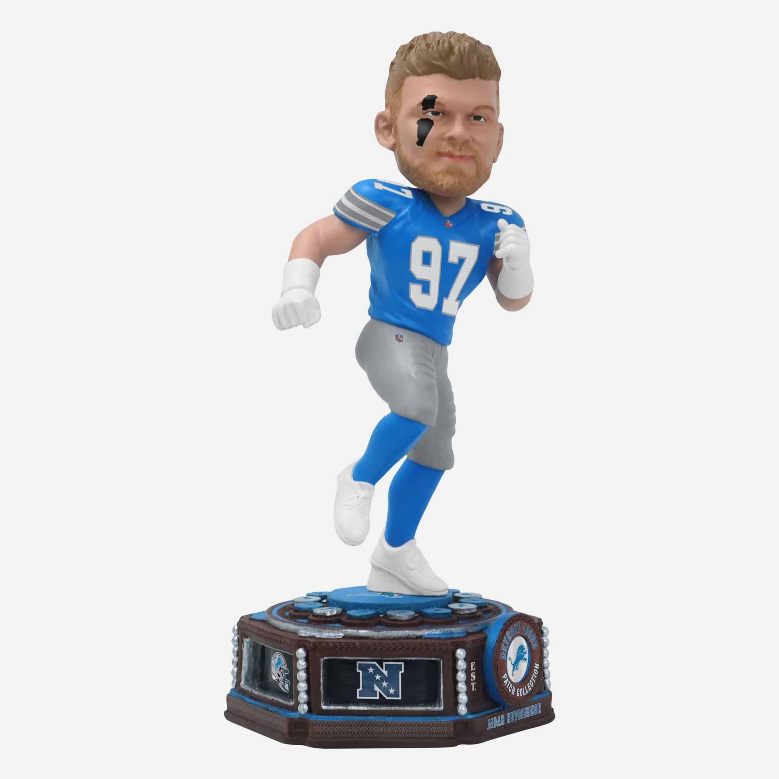 Aidan Hutchinson Detroit Lions Patch Collection Bobblehead - Image 4