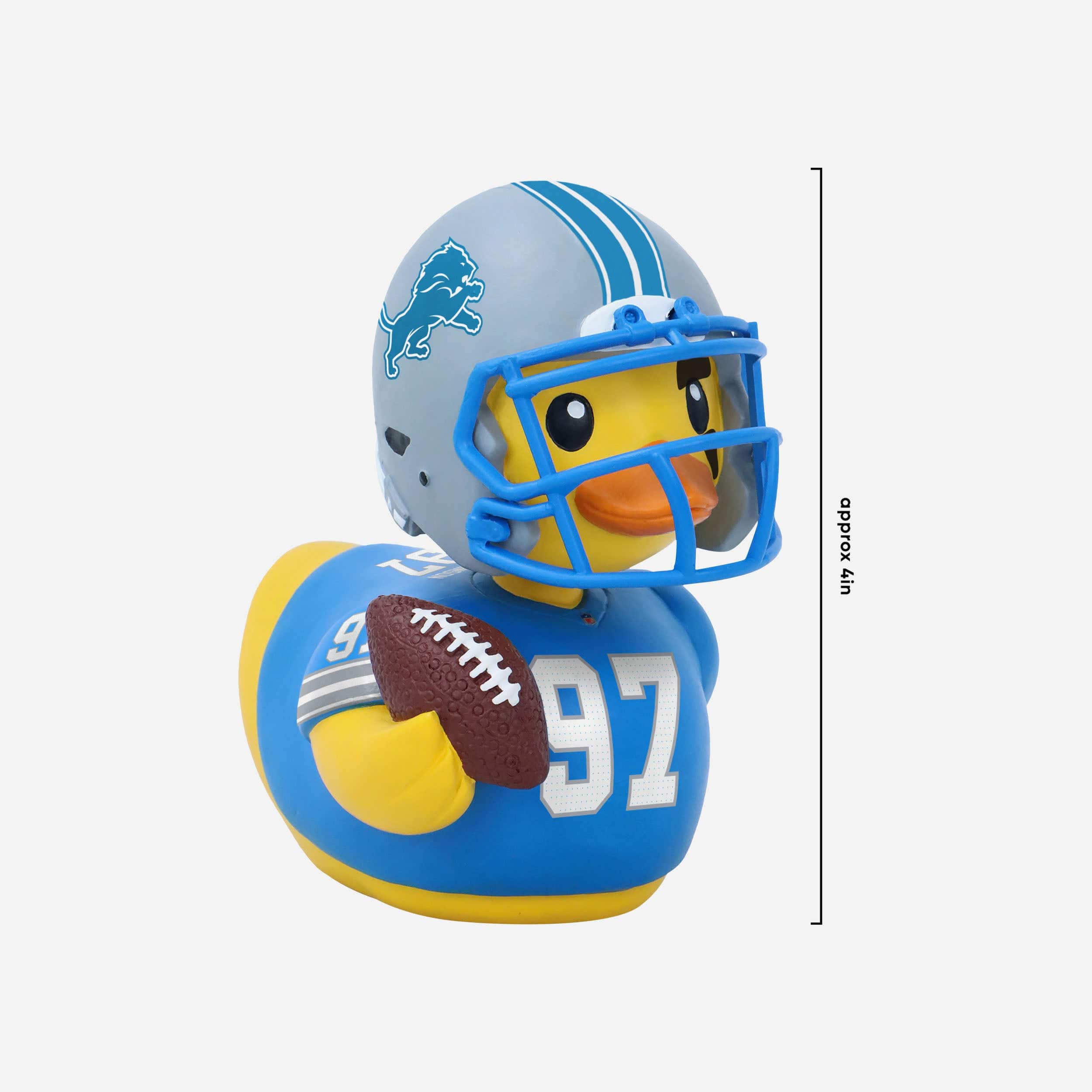 Aidan Hutchinson Detroit Lions Player Bobble Duck Mini Bobblehead - Image 4