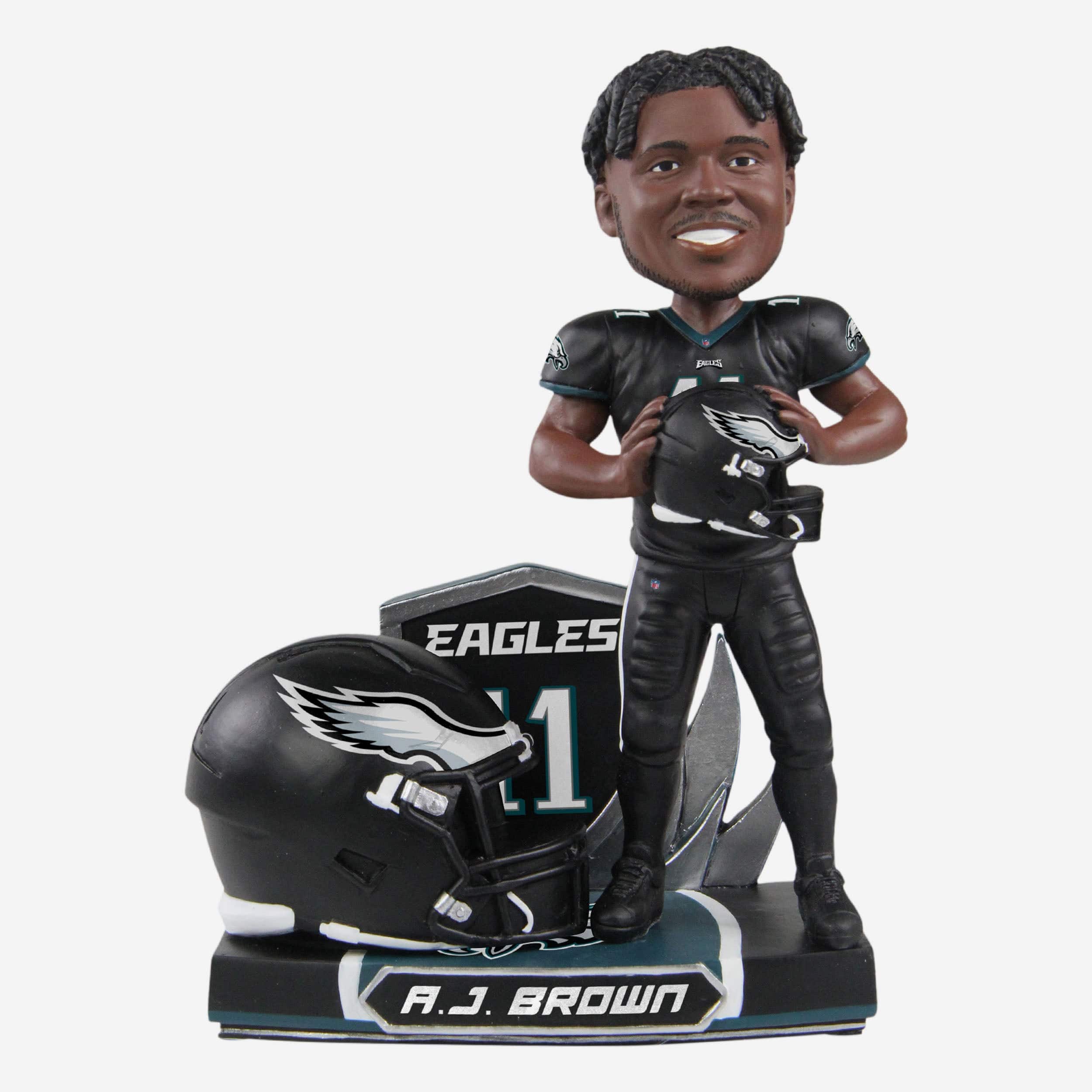 AJ Brown Philadelphia Eagles 2022 Alternate Helmet Bobblehead