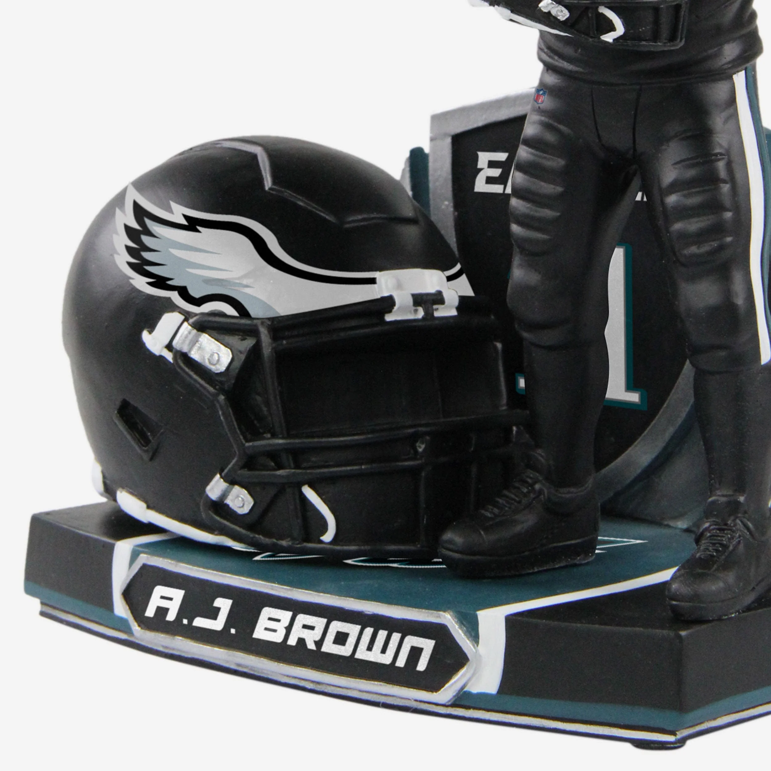 AJ Brown Philadelphia Eagles 2022 Alternate Helmet Bobblehead - Image 3