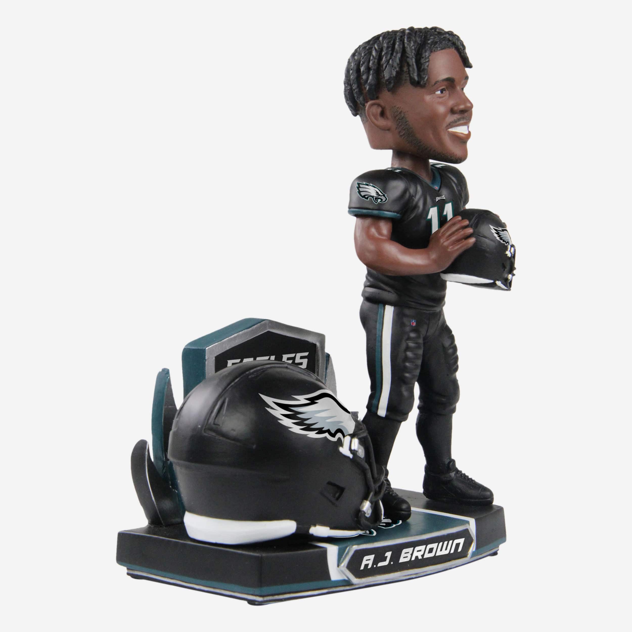 AJ Brown Philadelphia Eagles 2022 Alternate Helmet Bobblehead - Image 4