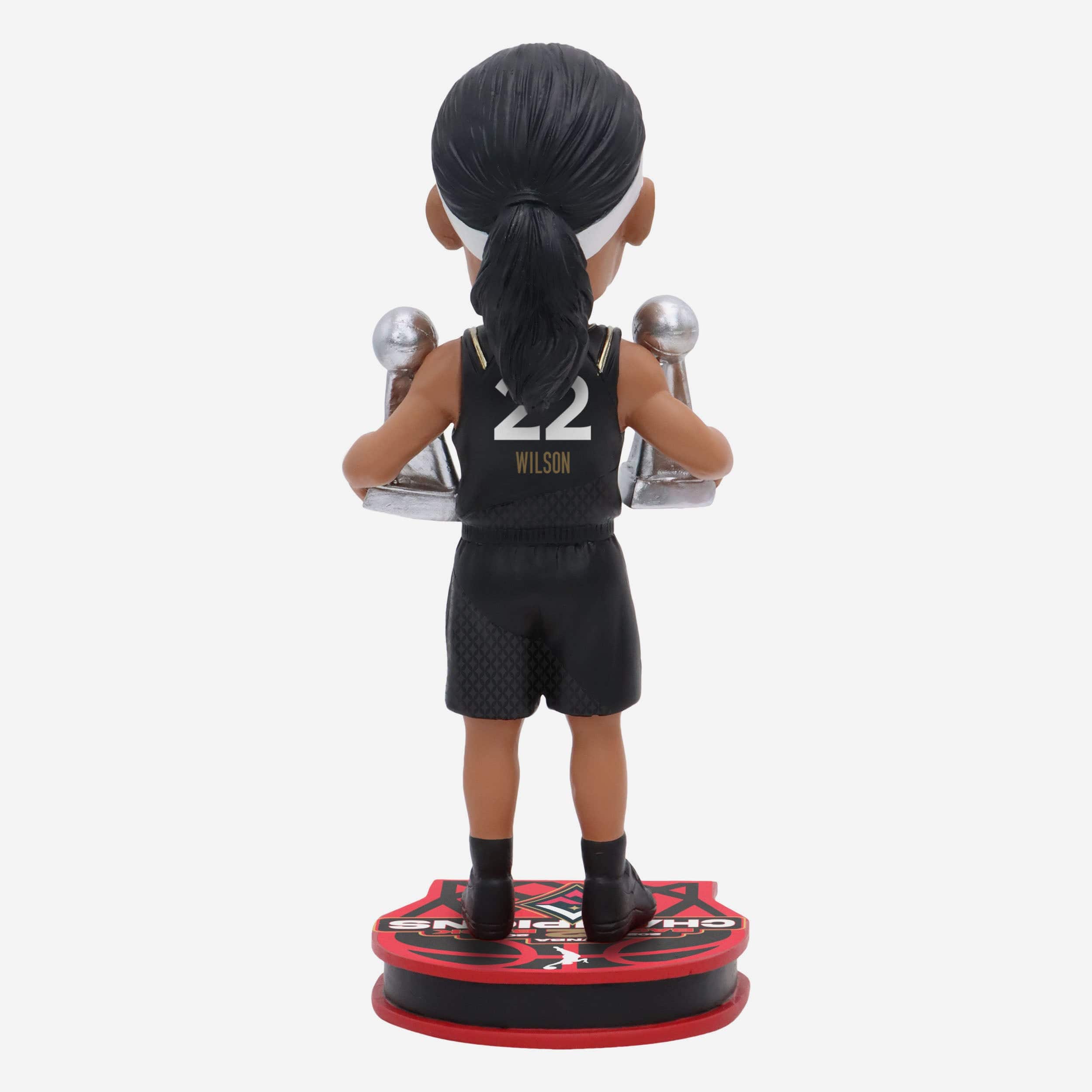 A'ja Wilson Las Vegas Aces 2023 WNBA Back To Back Champions Bobblehead - Image 5