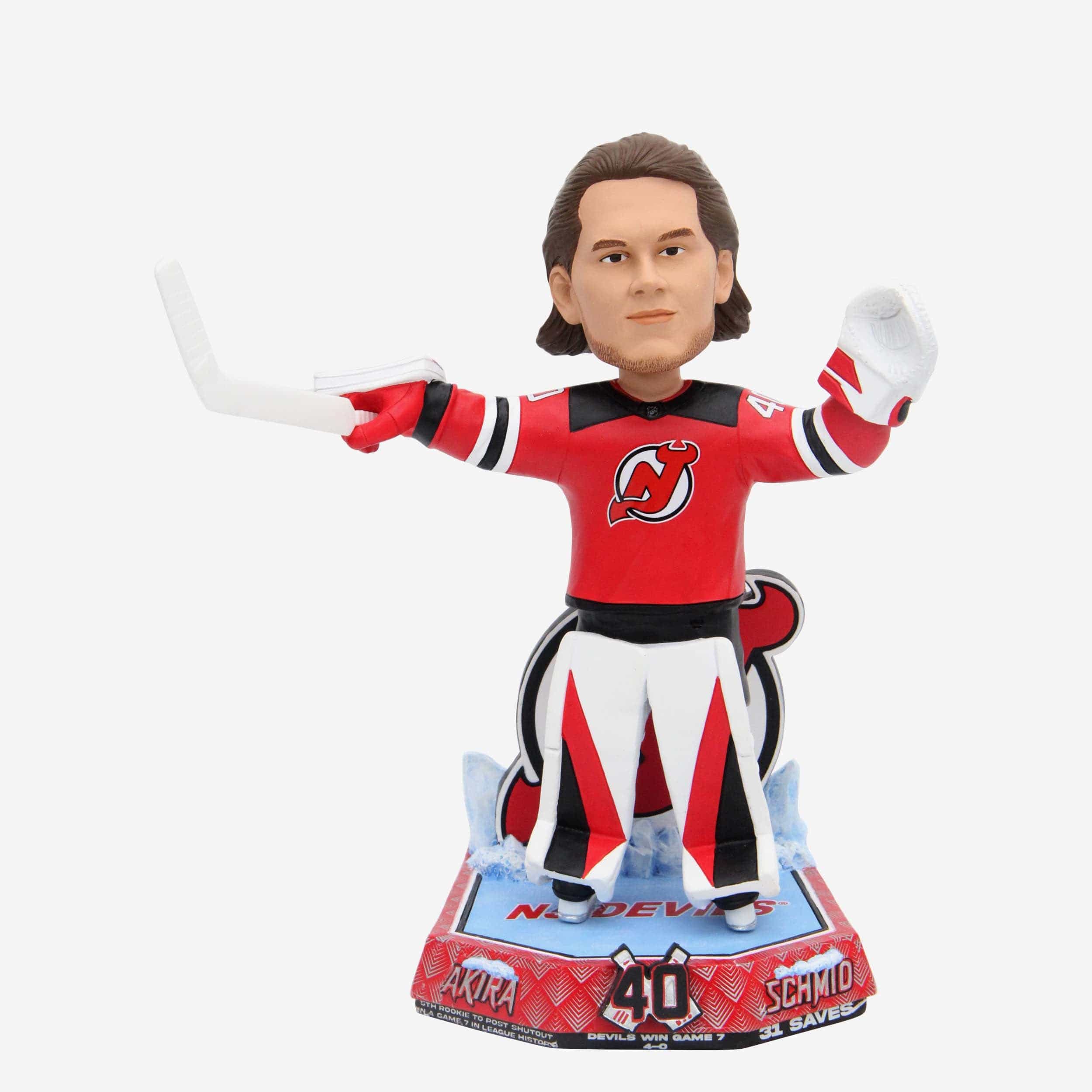 Akira Schmid New Jersey Devils Gamebreaker Bobblehead