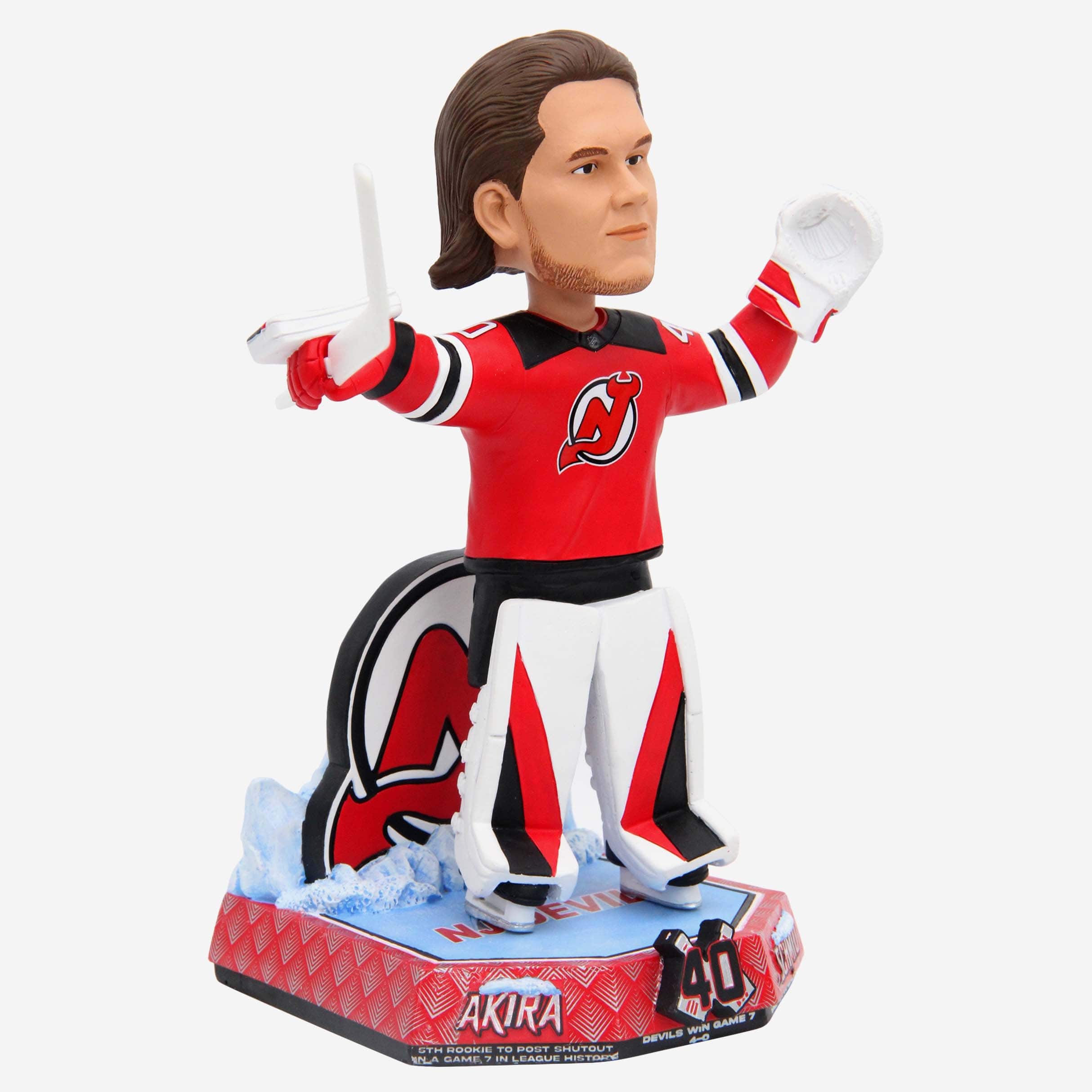 Akira Schmid New Jersey Devils Gamebreaker Bobblehead - Image 4