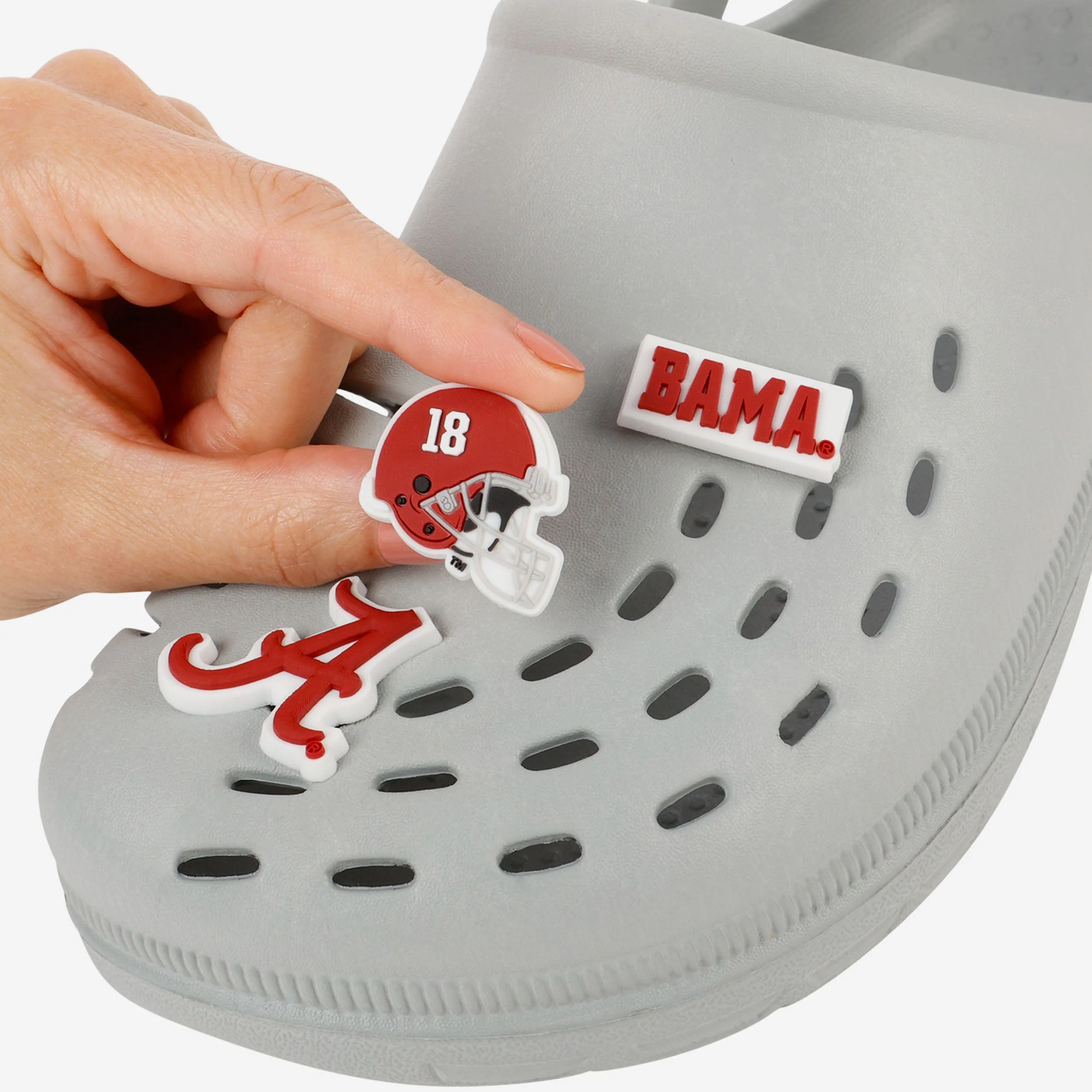 Alabama Crimson Tide 10 Pack Team Clog Charms - Image 3