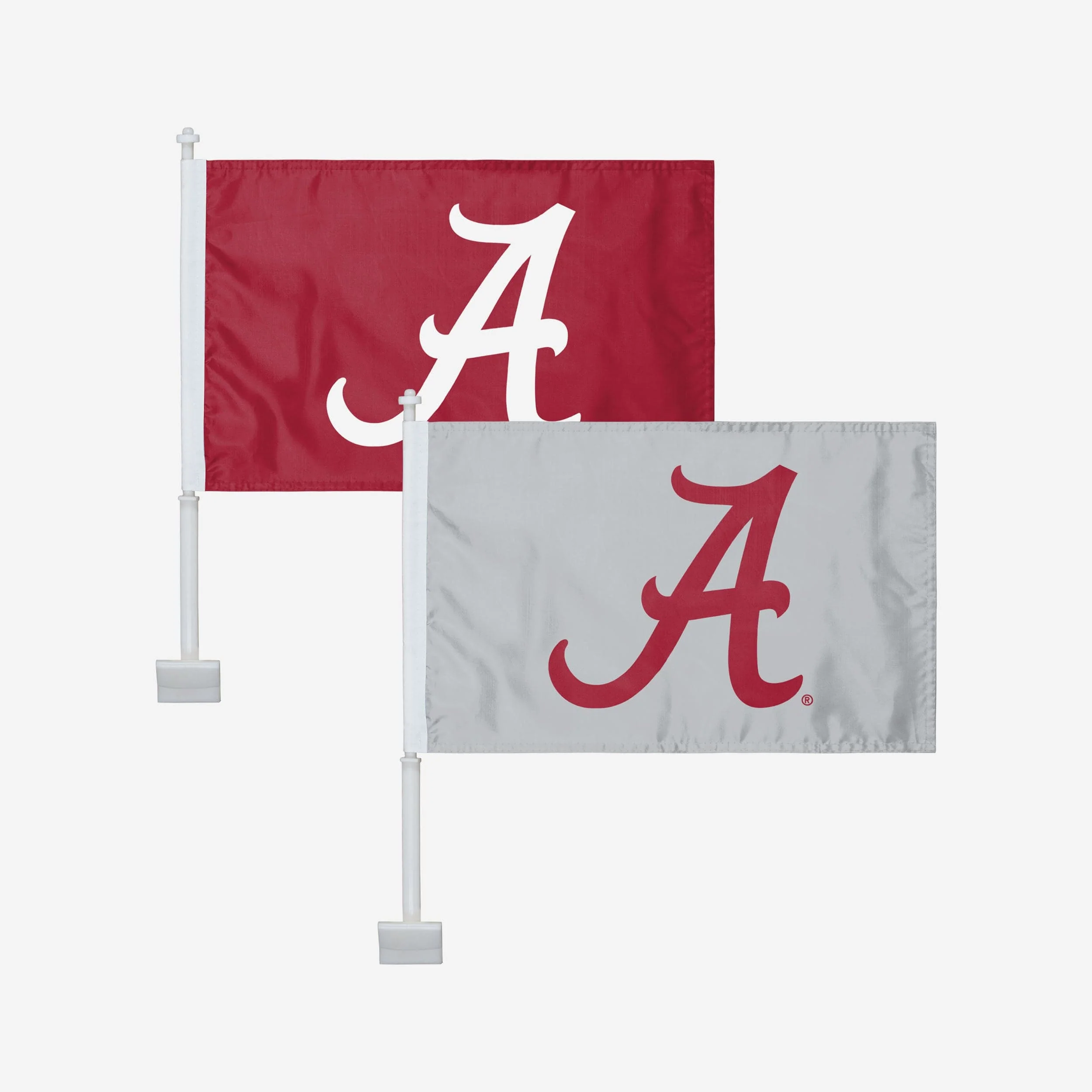 Alabama Crimson Tide 2 Pack Solid Car Flag