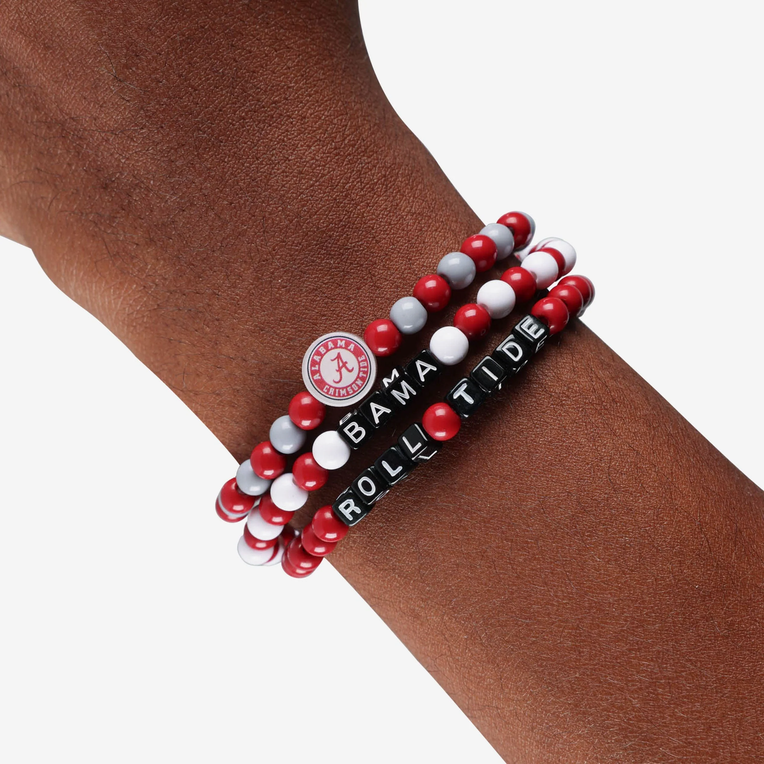 Alabama Crimson Tide 3 Pack Beaded Friendship Bracelet - Image 4