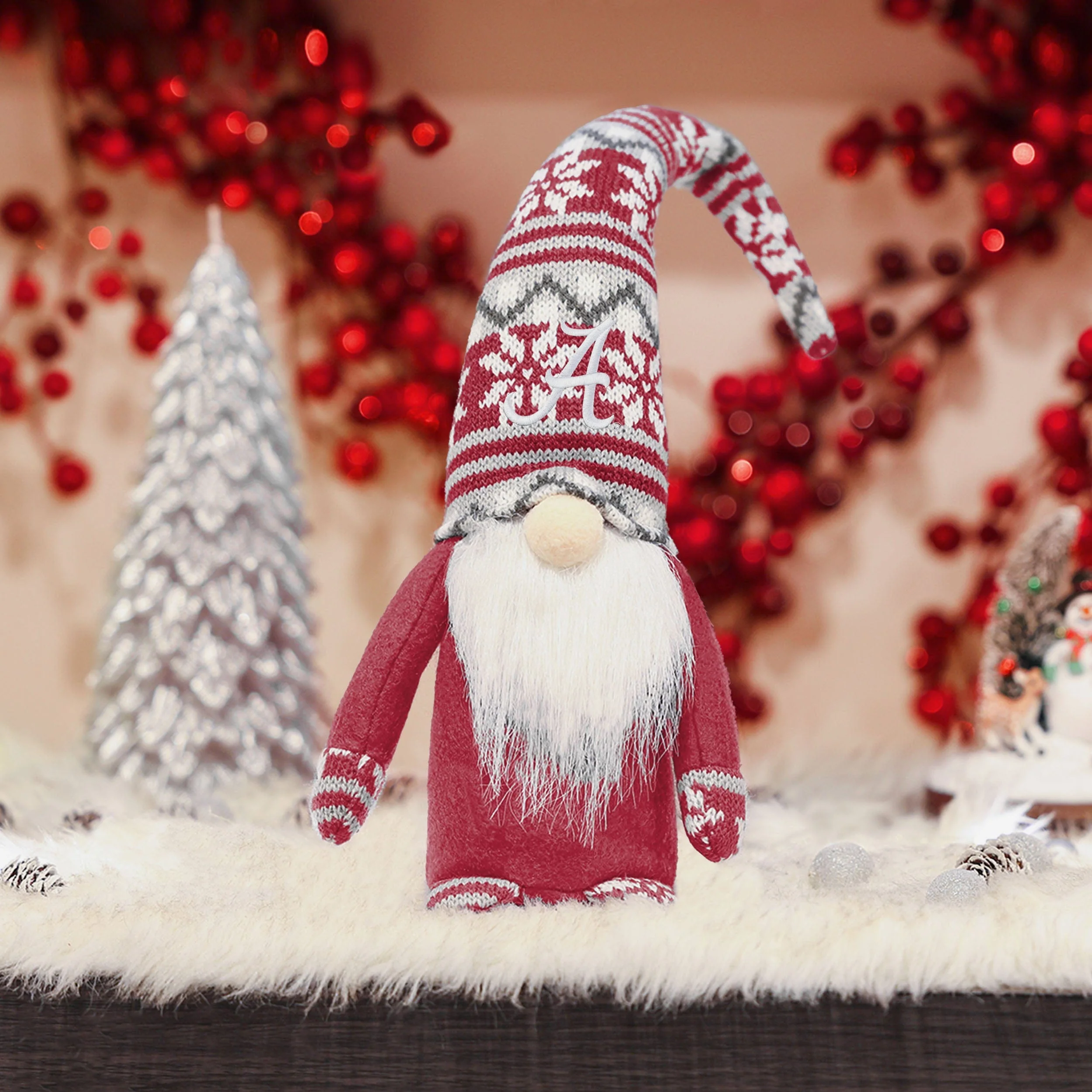Alabama Crimson Tide Bent Hat Plush Gnome - Image 2