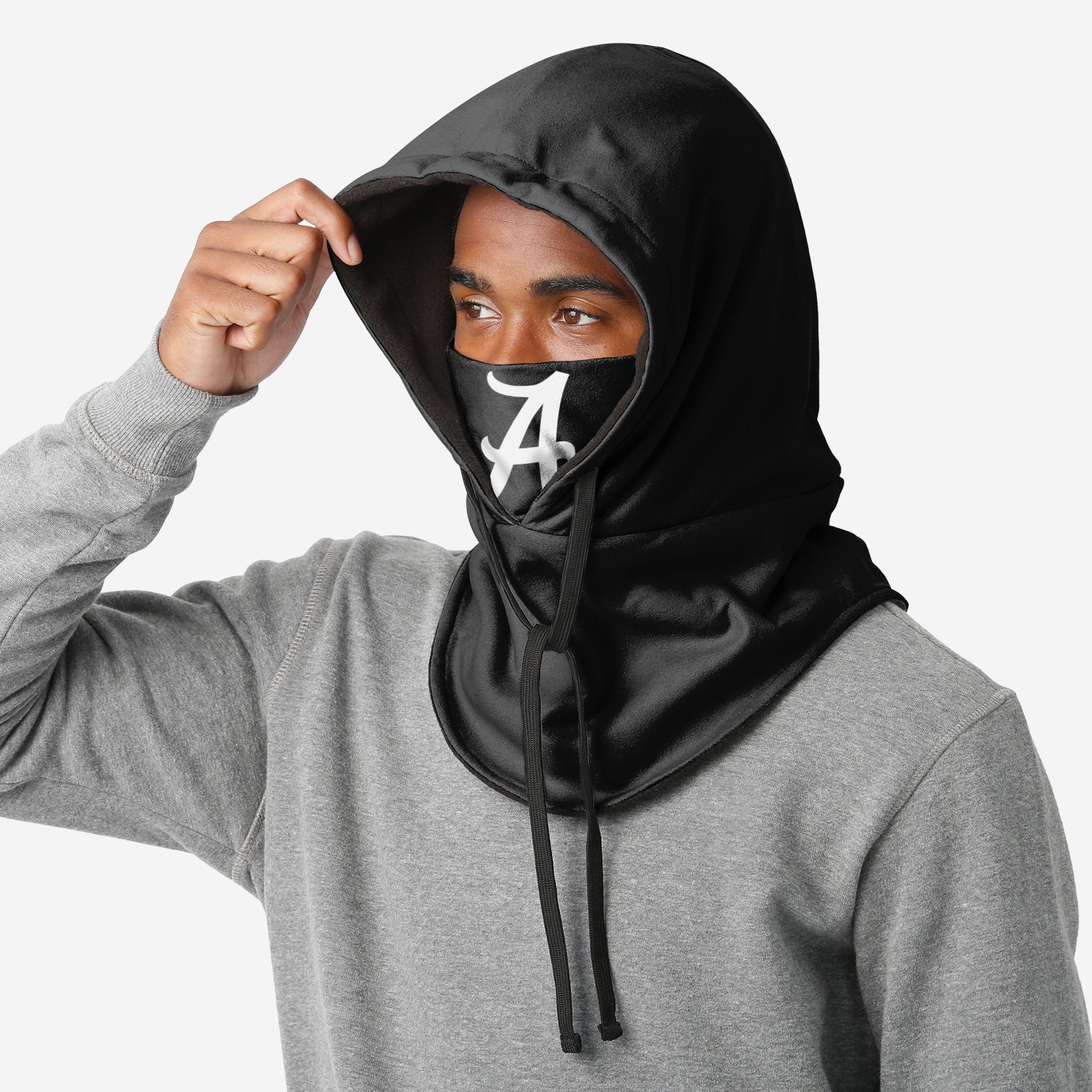 Alabama Crimson Tide Black Drawstring Hooded Gaiter - Image 3