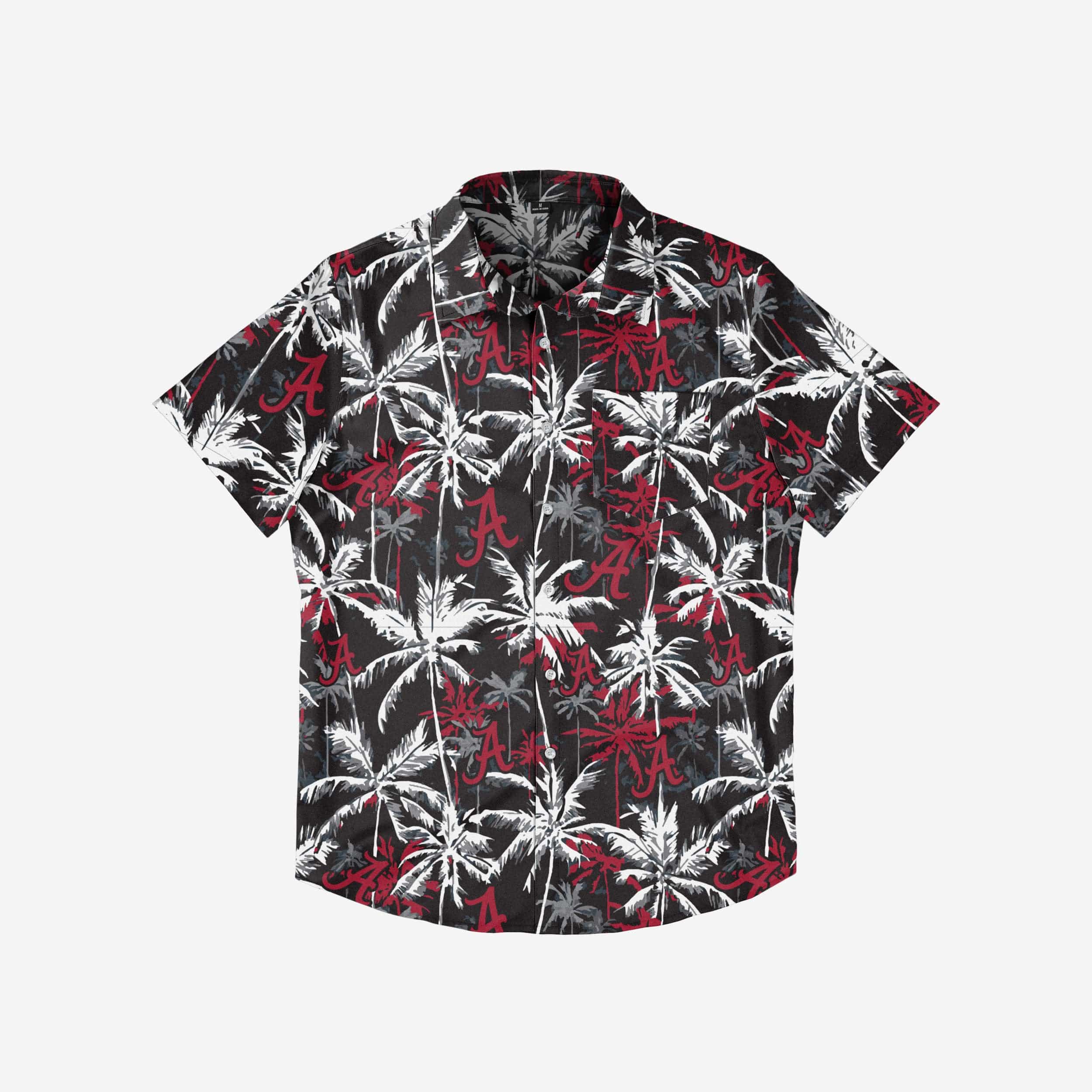 Alabama Crimson Tide Black Floral Button Up Shirt - Image 3