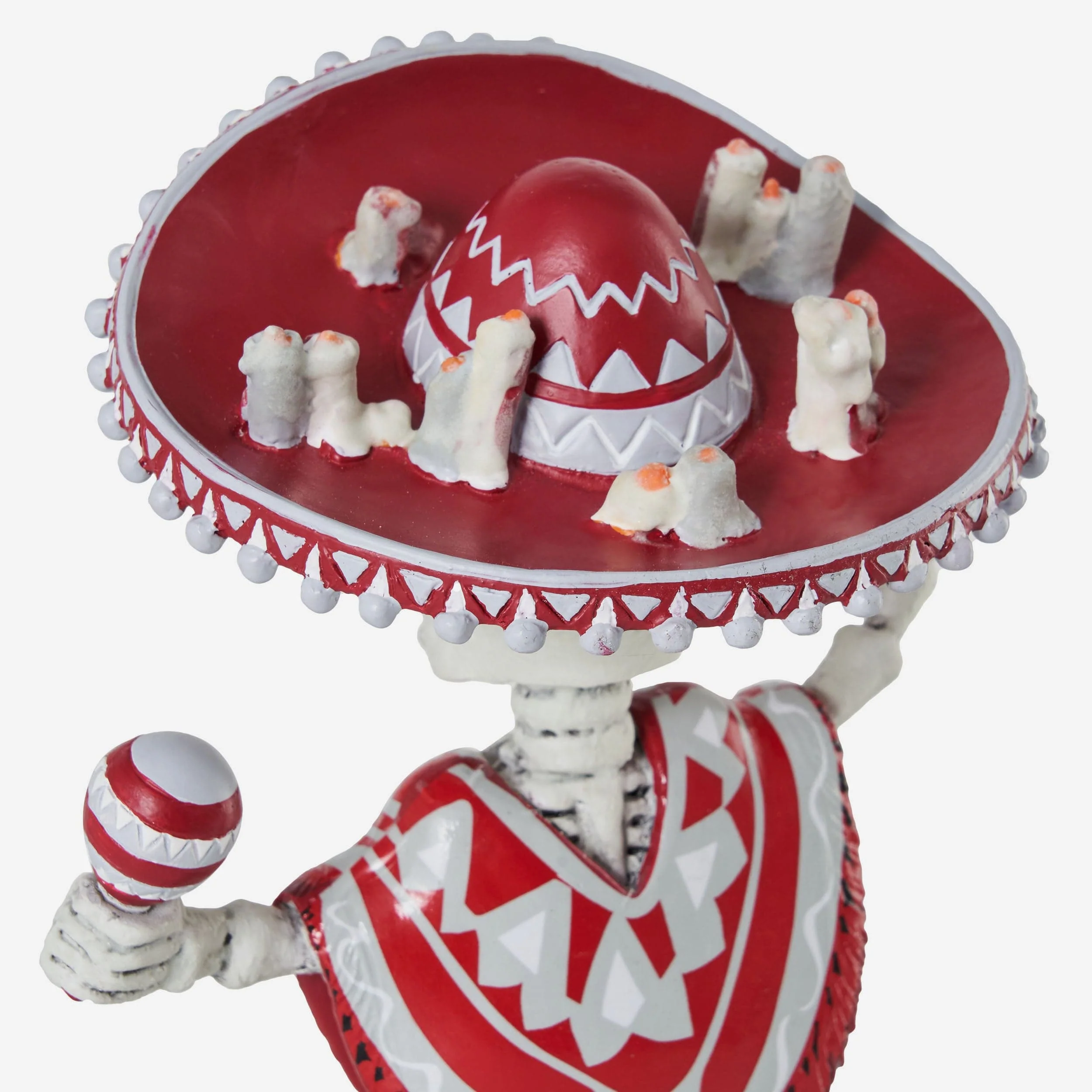 Alabama Crimson Tide Calavera Glow in the Dark Bobblehead - Image 5