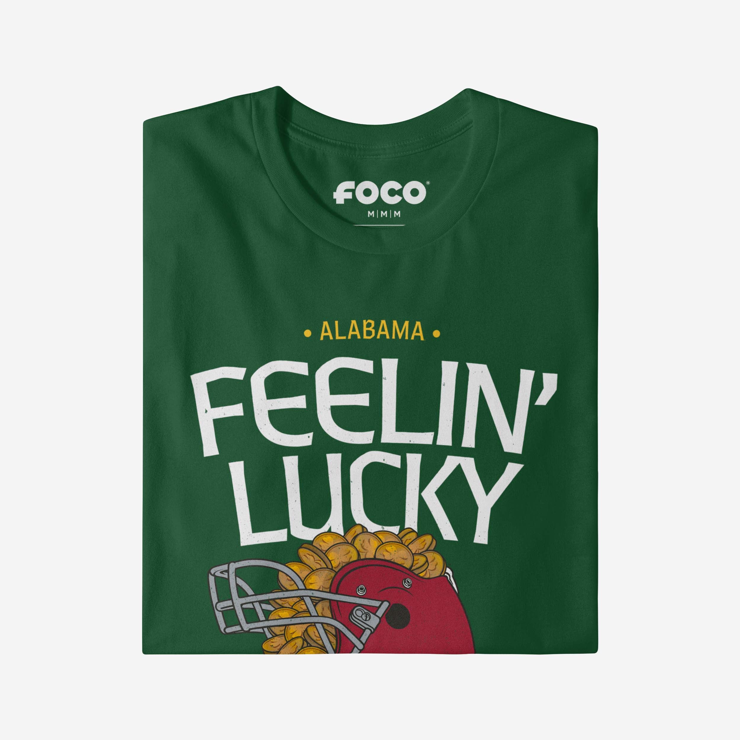 Alabama Crimson Tide Feelin Lucky Helmet T-Shirt - Image 3