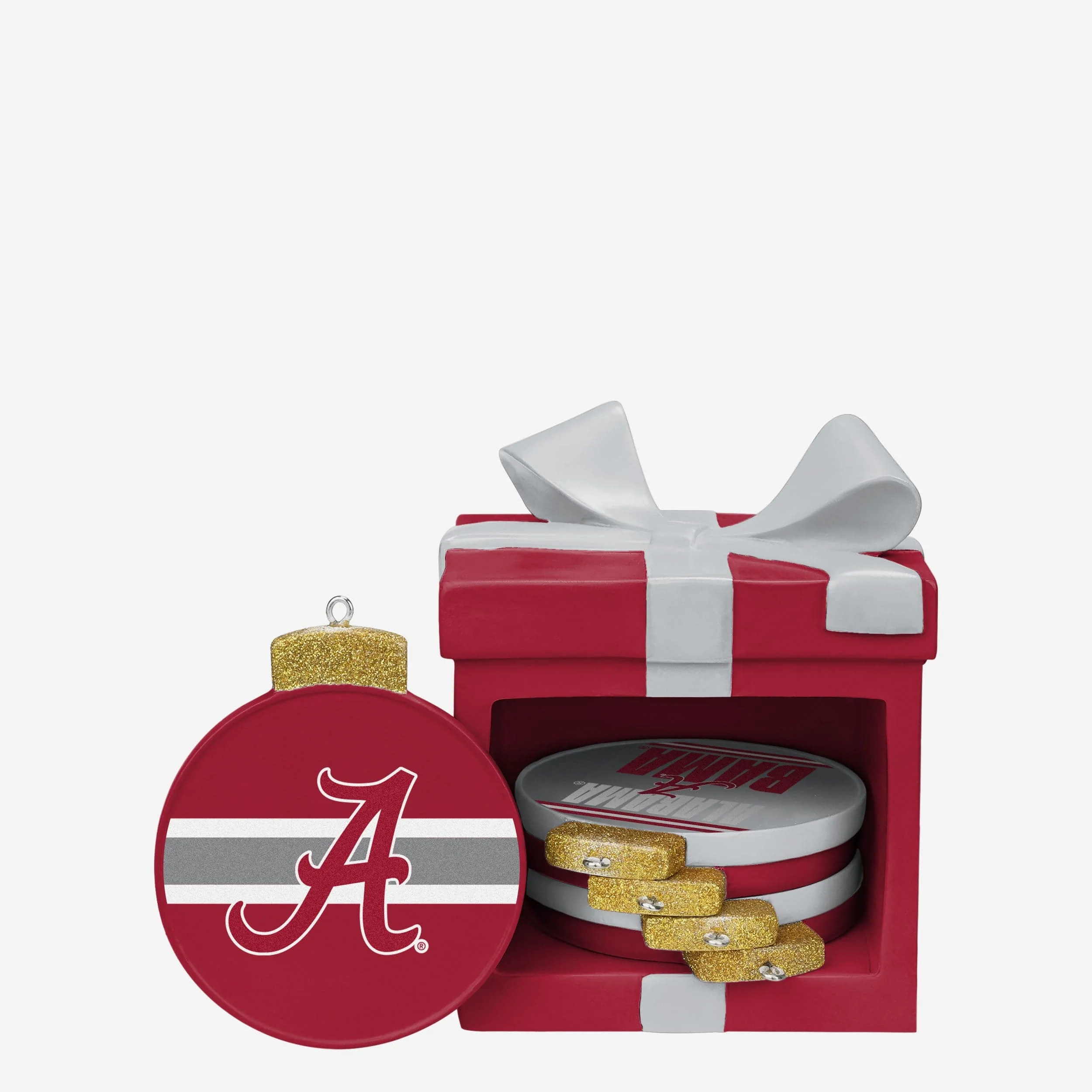 Alabama Crimson Tide Holiday 5 Pack Coaster Set