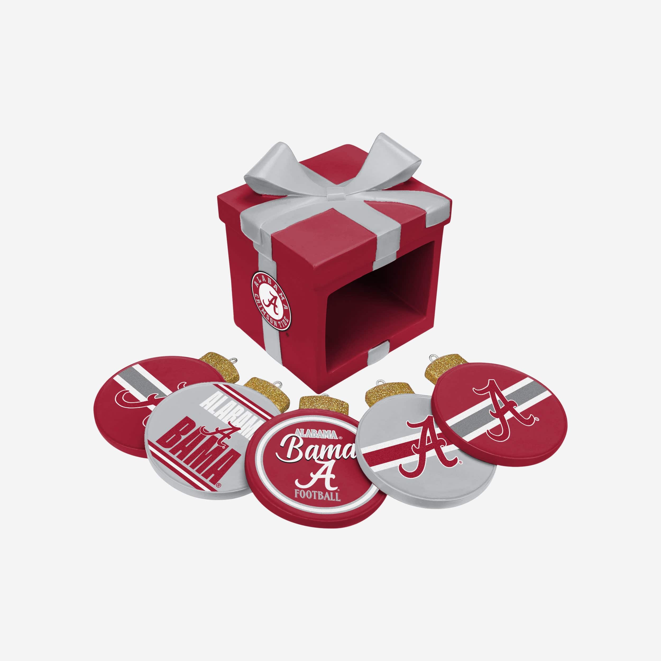 Alabama Crimson Tide Holiday 5 Pack Coaster Set - Image 3
