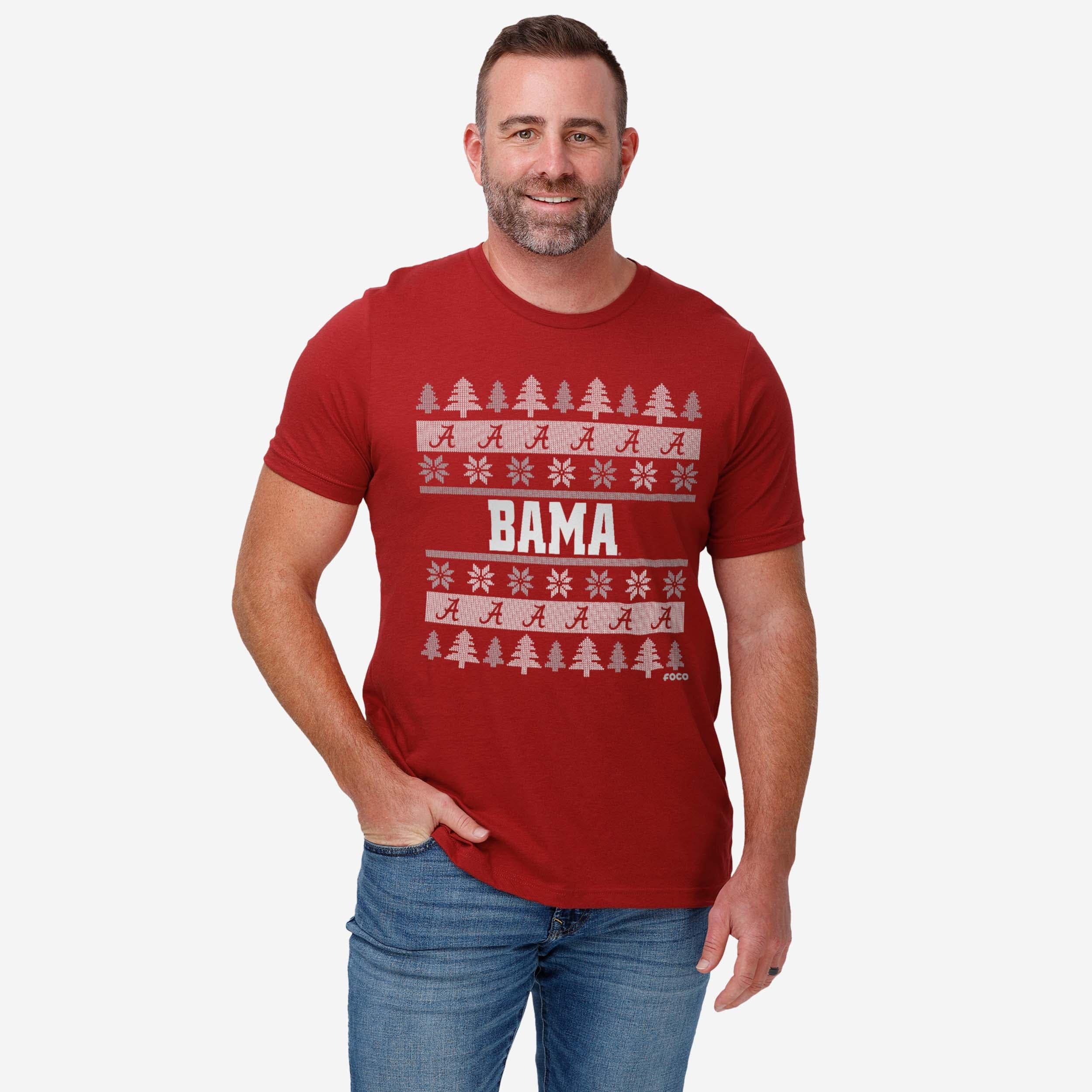 Alabama Crimson Tide Holiday Sweater T-Shirt - Image 2