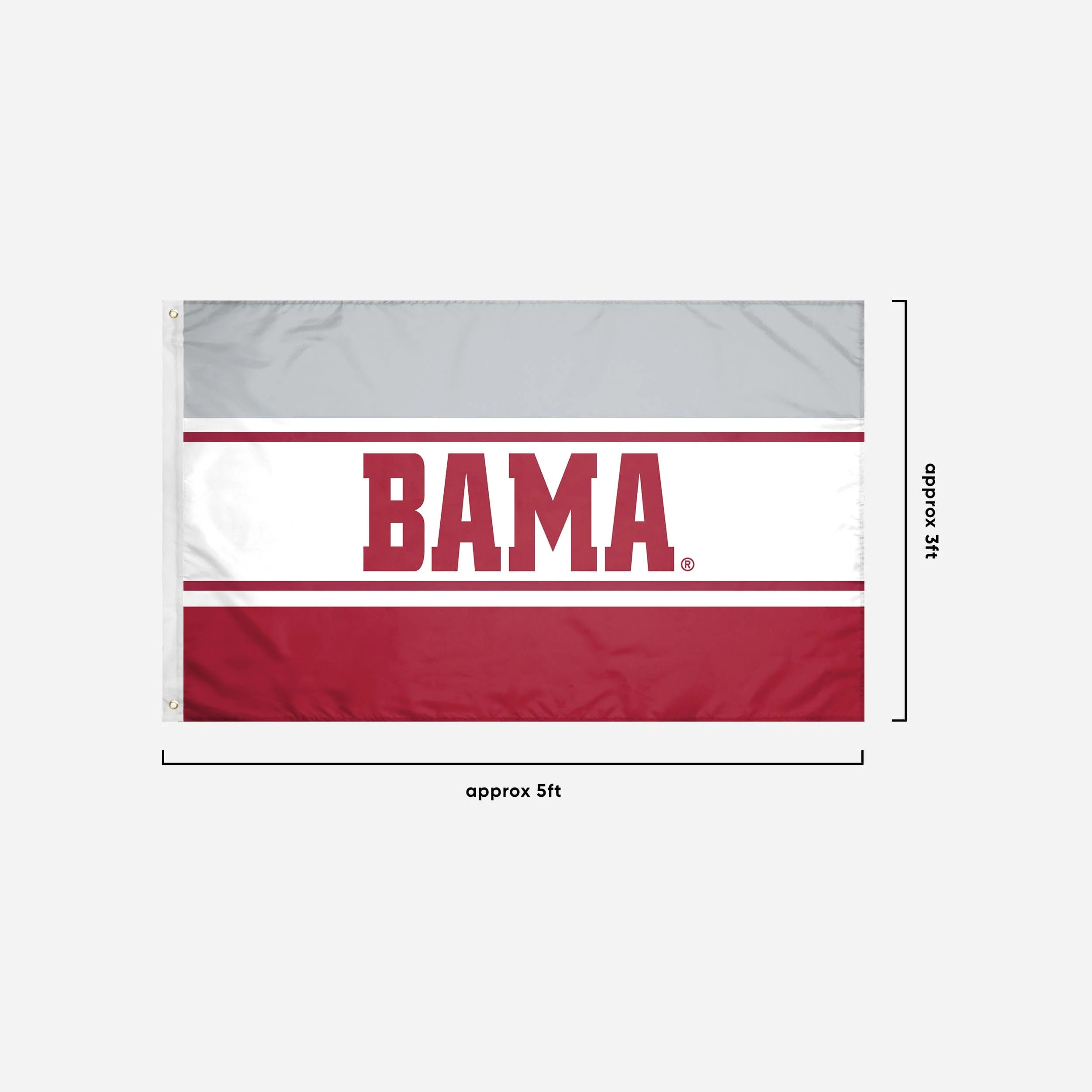 Alabama Crimson Tide Horizontal Flag - Image 4