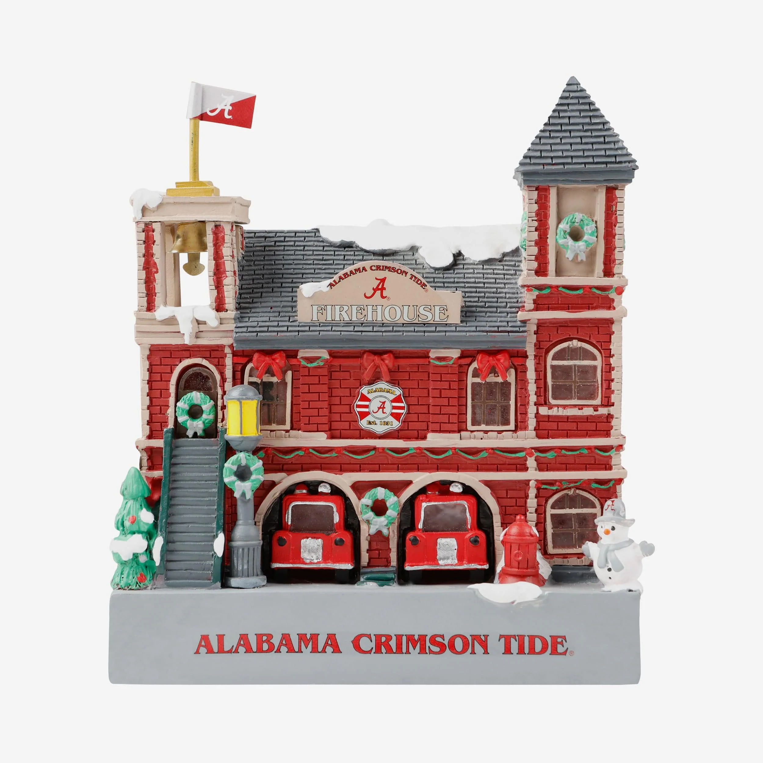 Alabama Crimson Tide Light Up Resin Team Firehouse