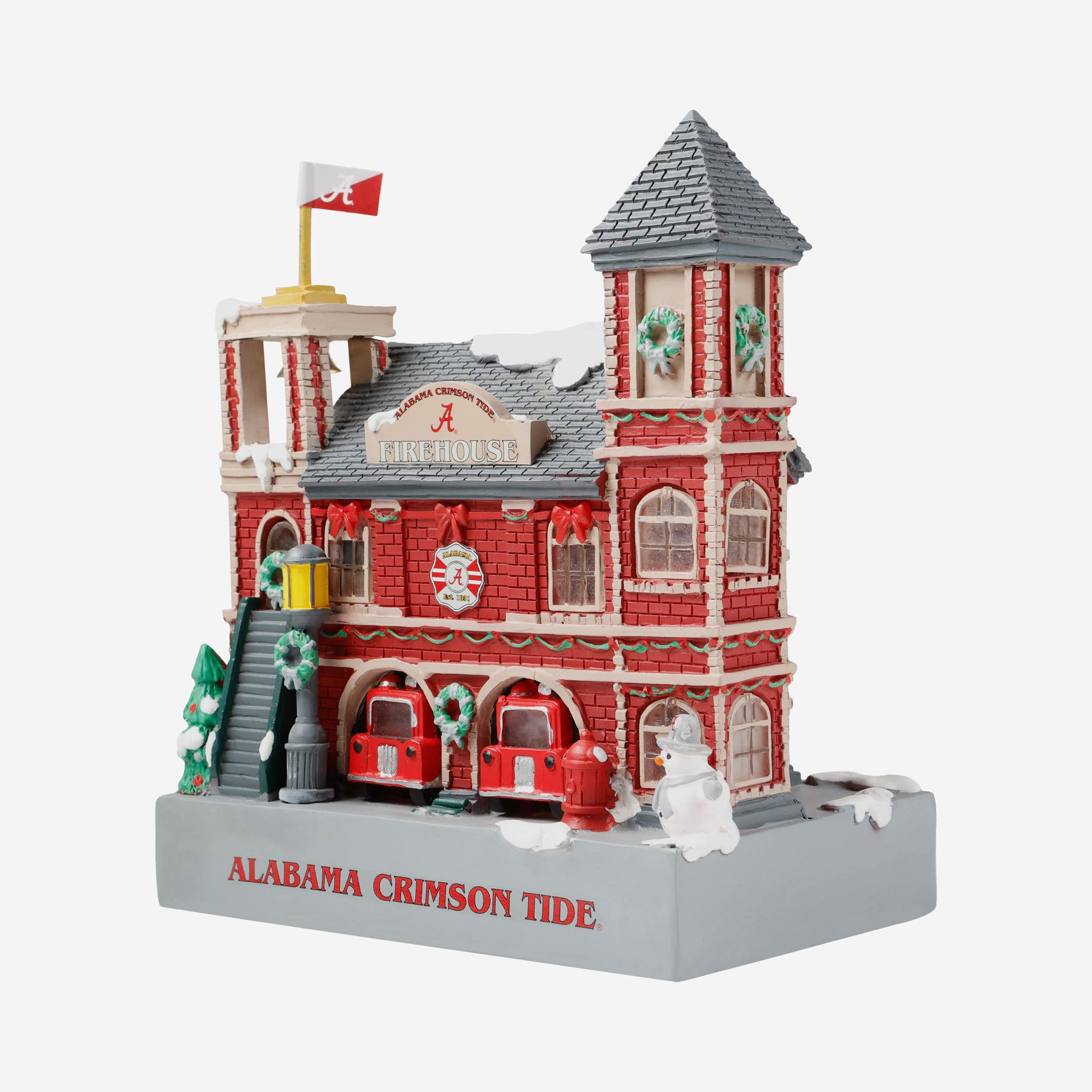 Alabama Crimson Tide Light Up Resin Team Firehouse - Image 4