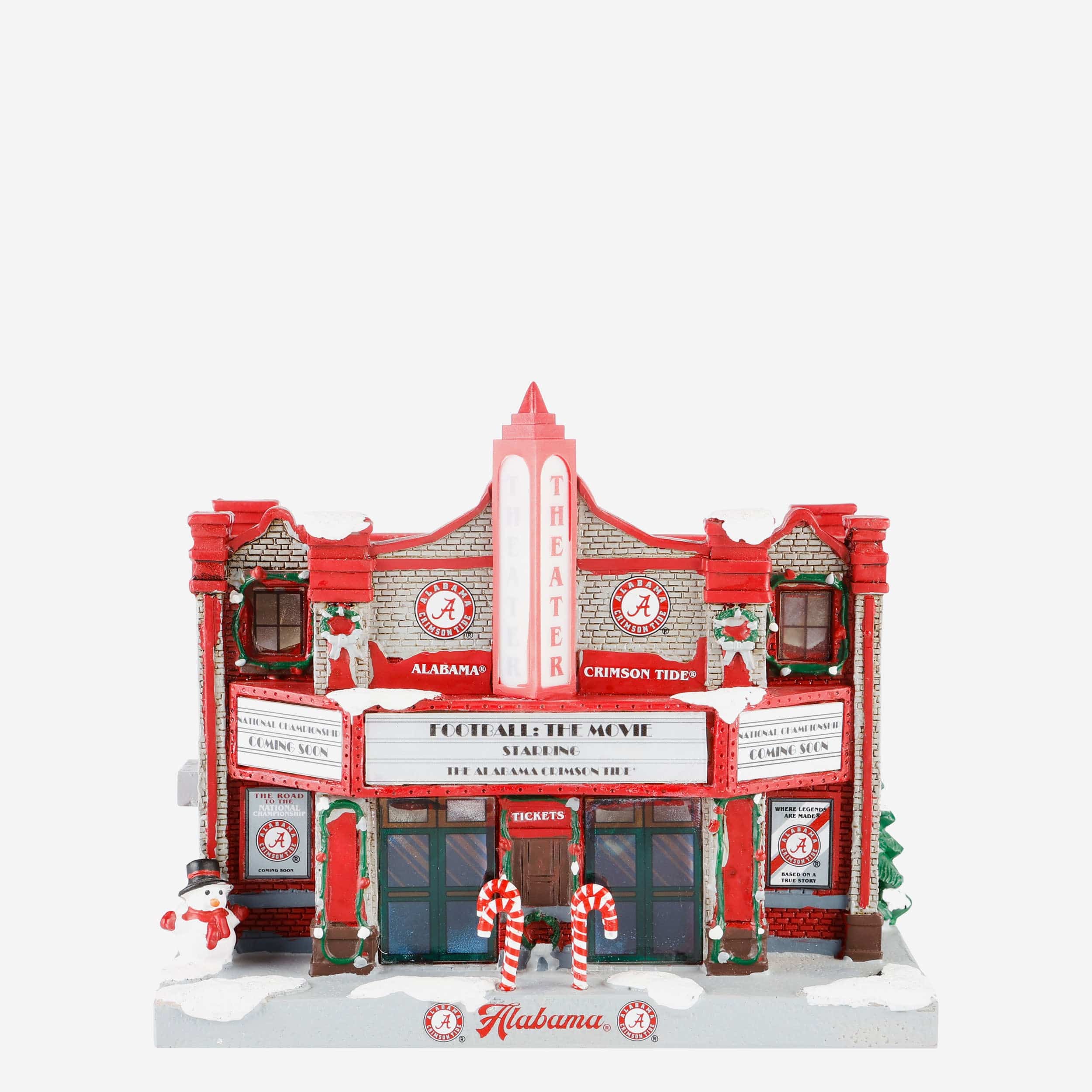 Alabama Crimson Tide Light Up Resin Team Theater