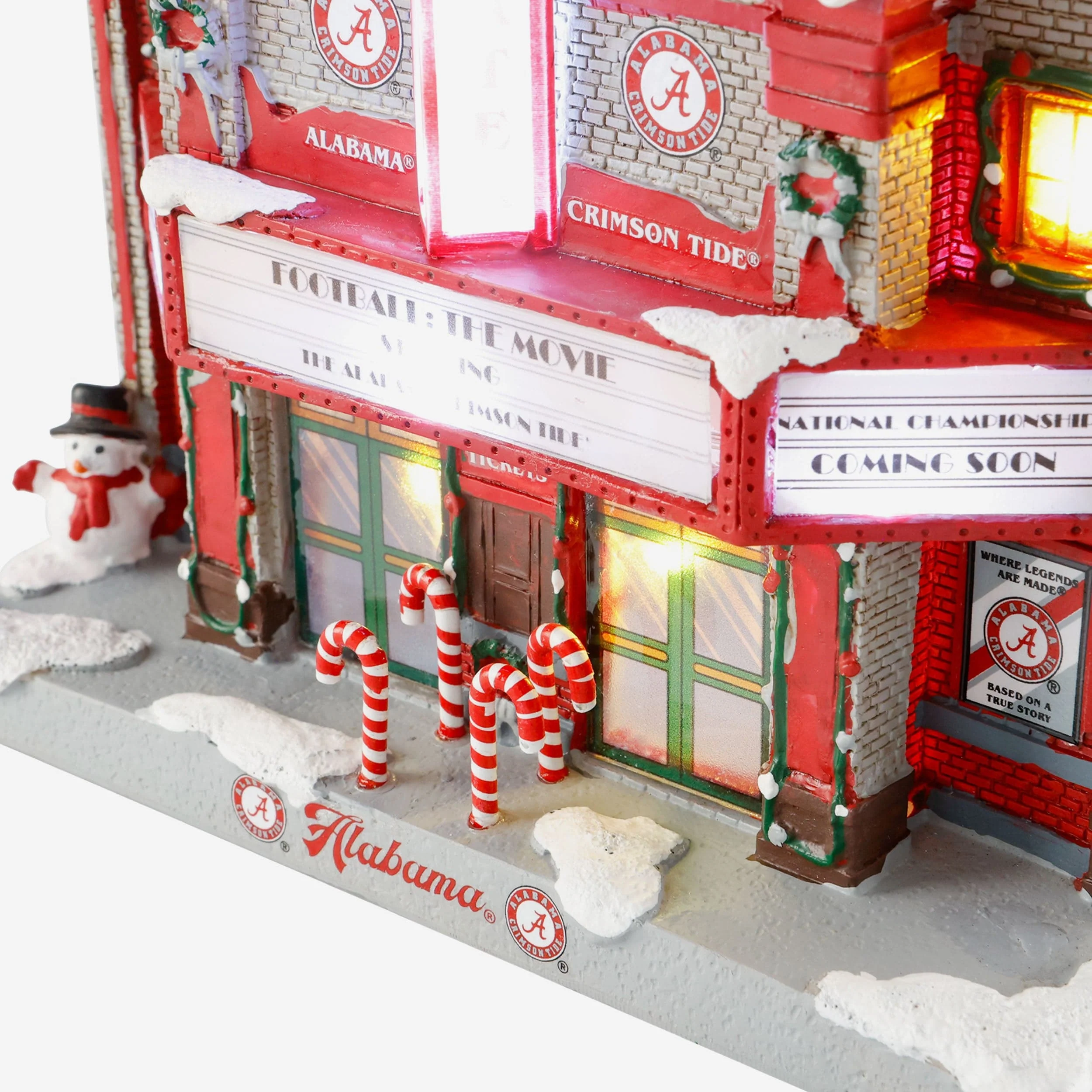 Alabama Crimson Tide Light Up Resin Team Theater - Image 2