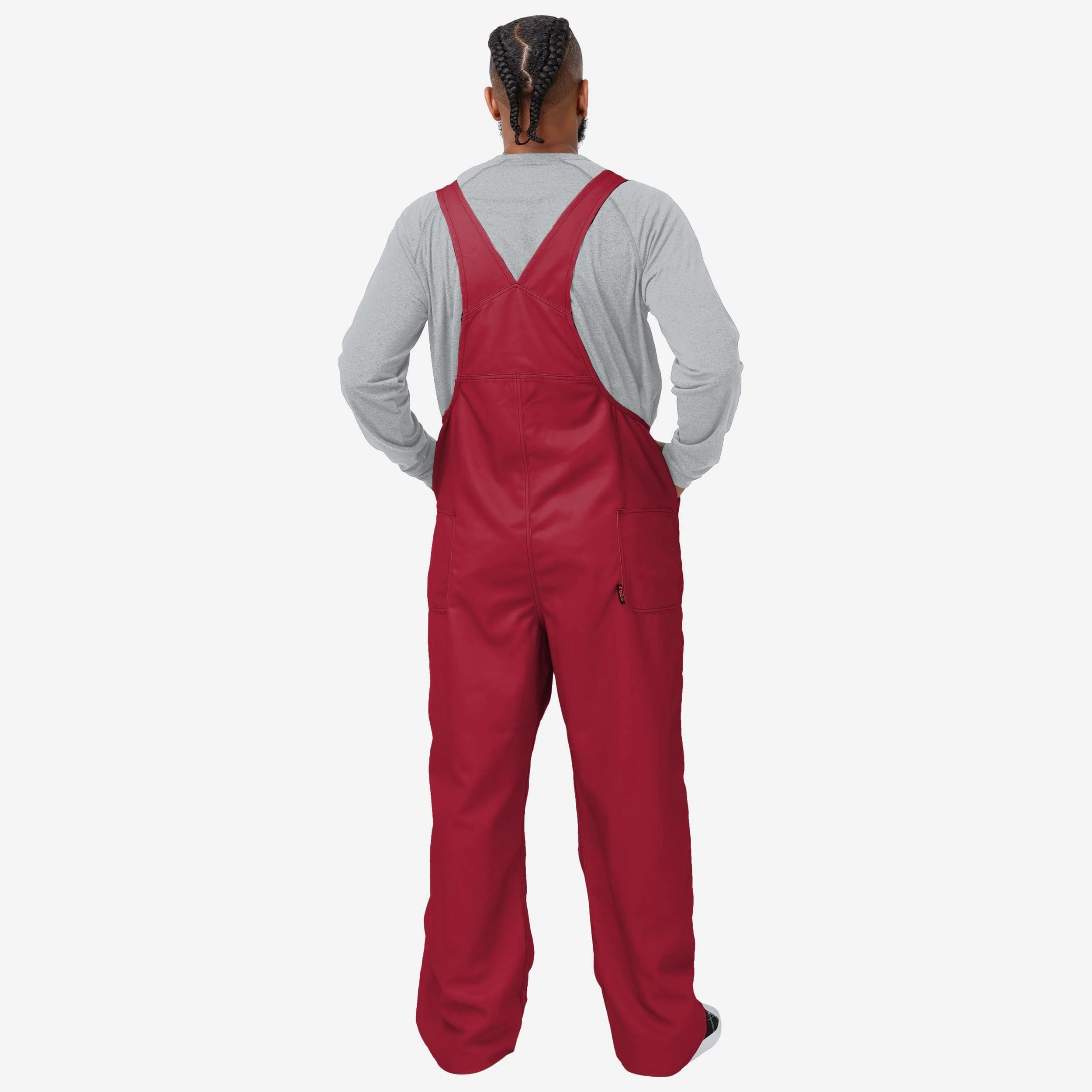 Alabama Crimson Tide Mens Big Logo Bib Overalls - Image 2