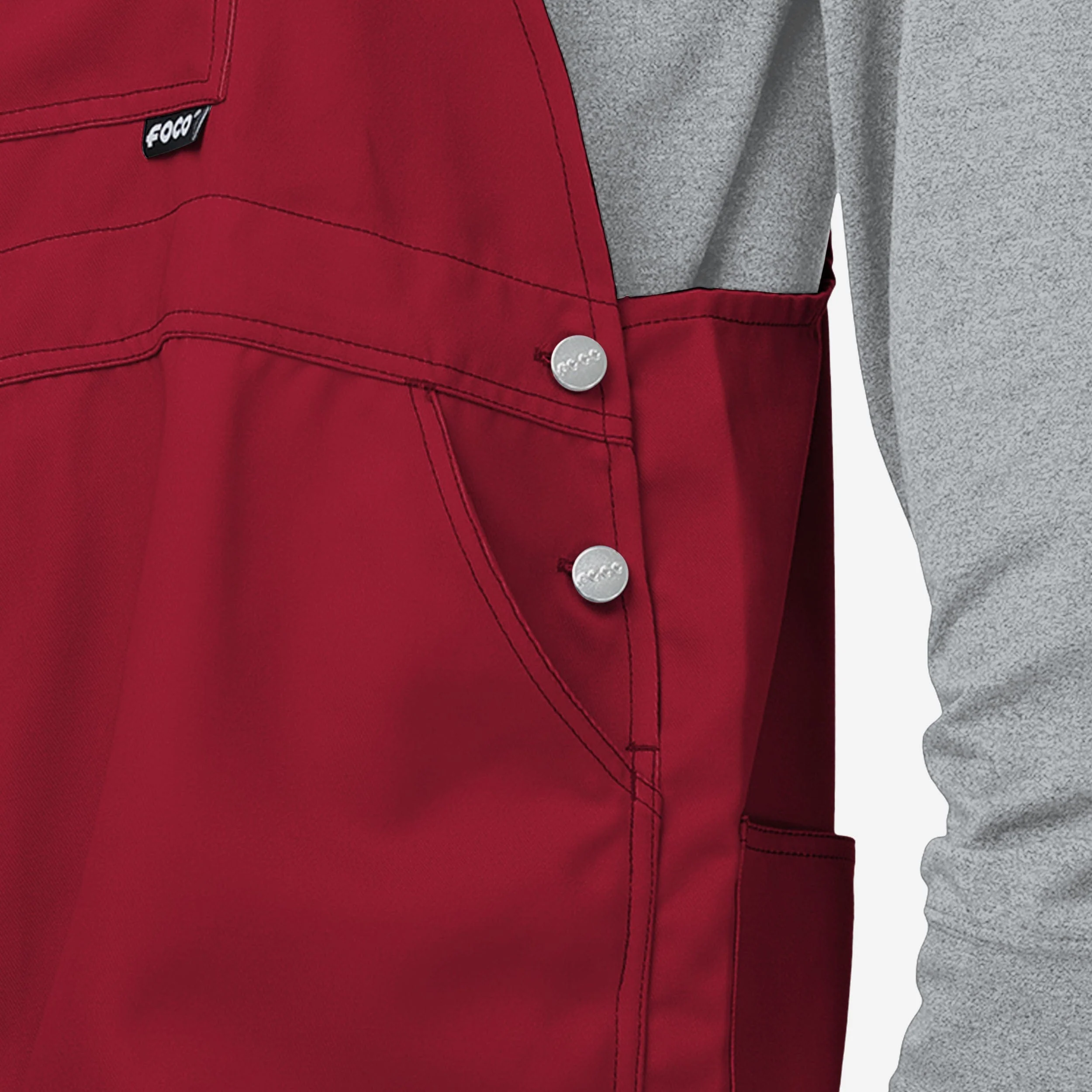 Alabama Crimson Tide Mens Big Logo Bib Overalls - Image 5