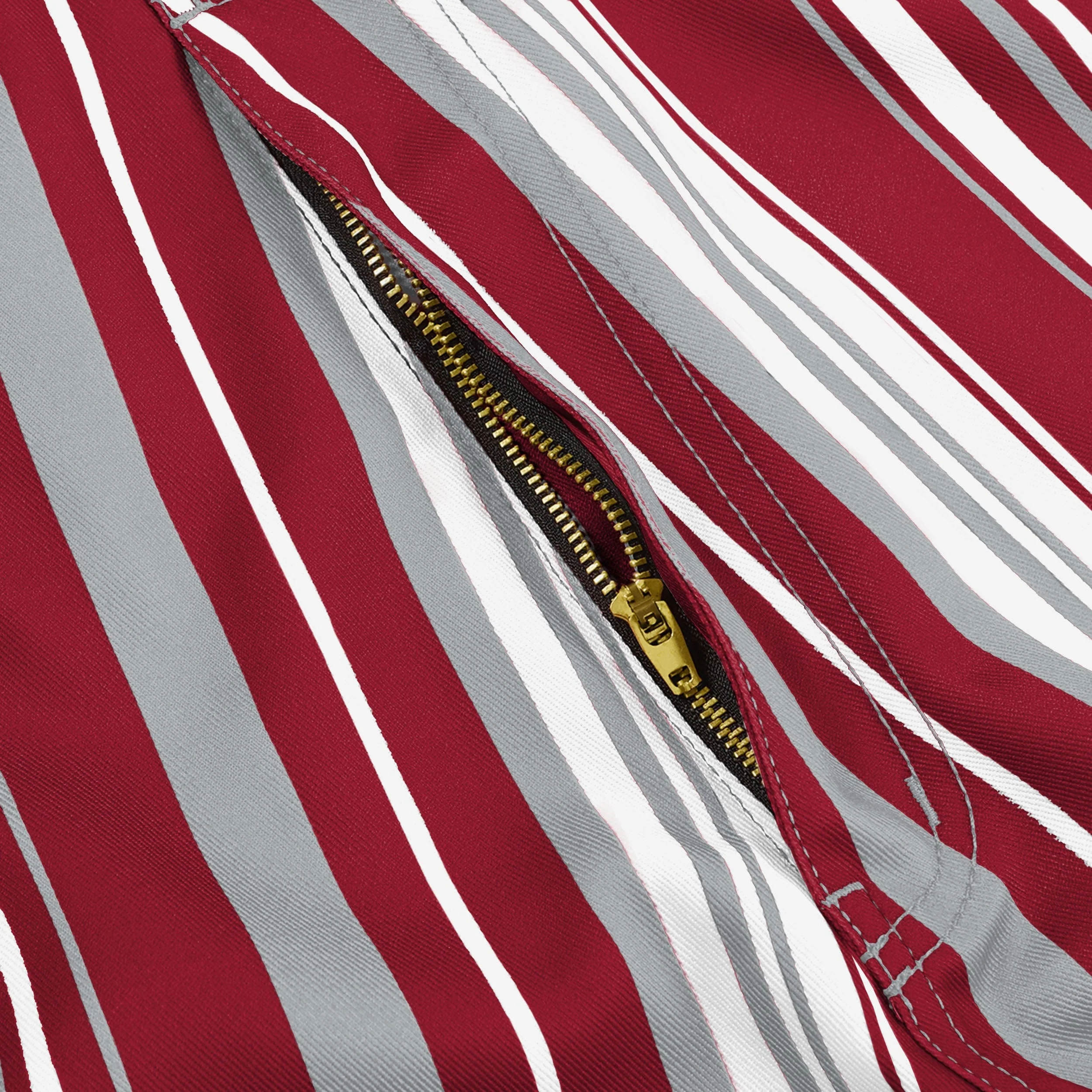 Alabama Crimson Tide Mens Hyper Stripe Bib Overalls - Image 6