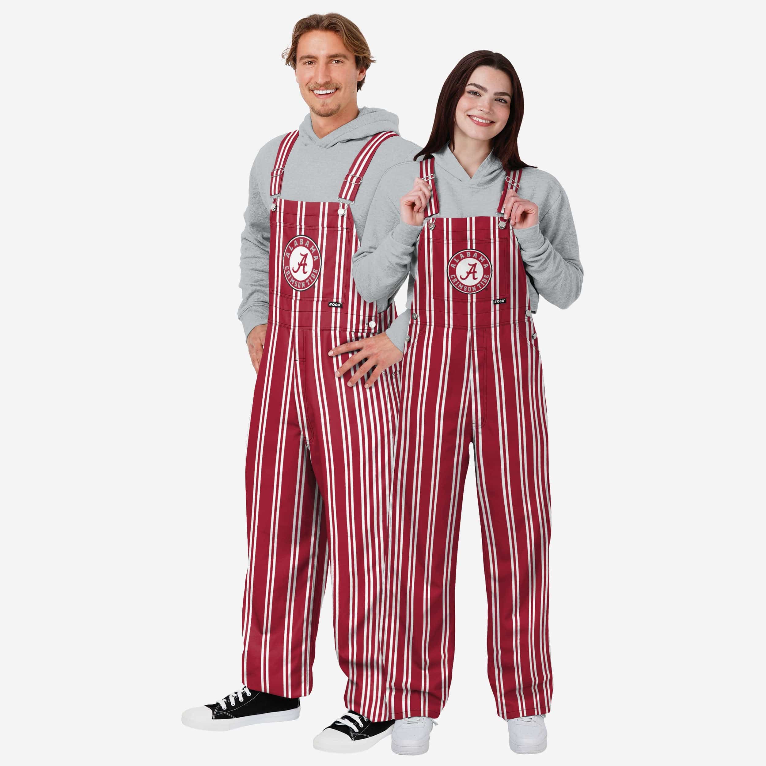 Alabama Crimson Tide Mens Sideline Spirit Bib Overalls - Image 3