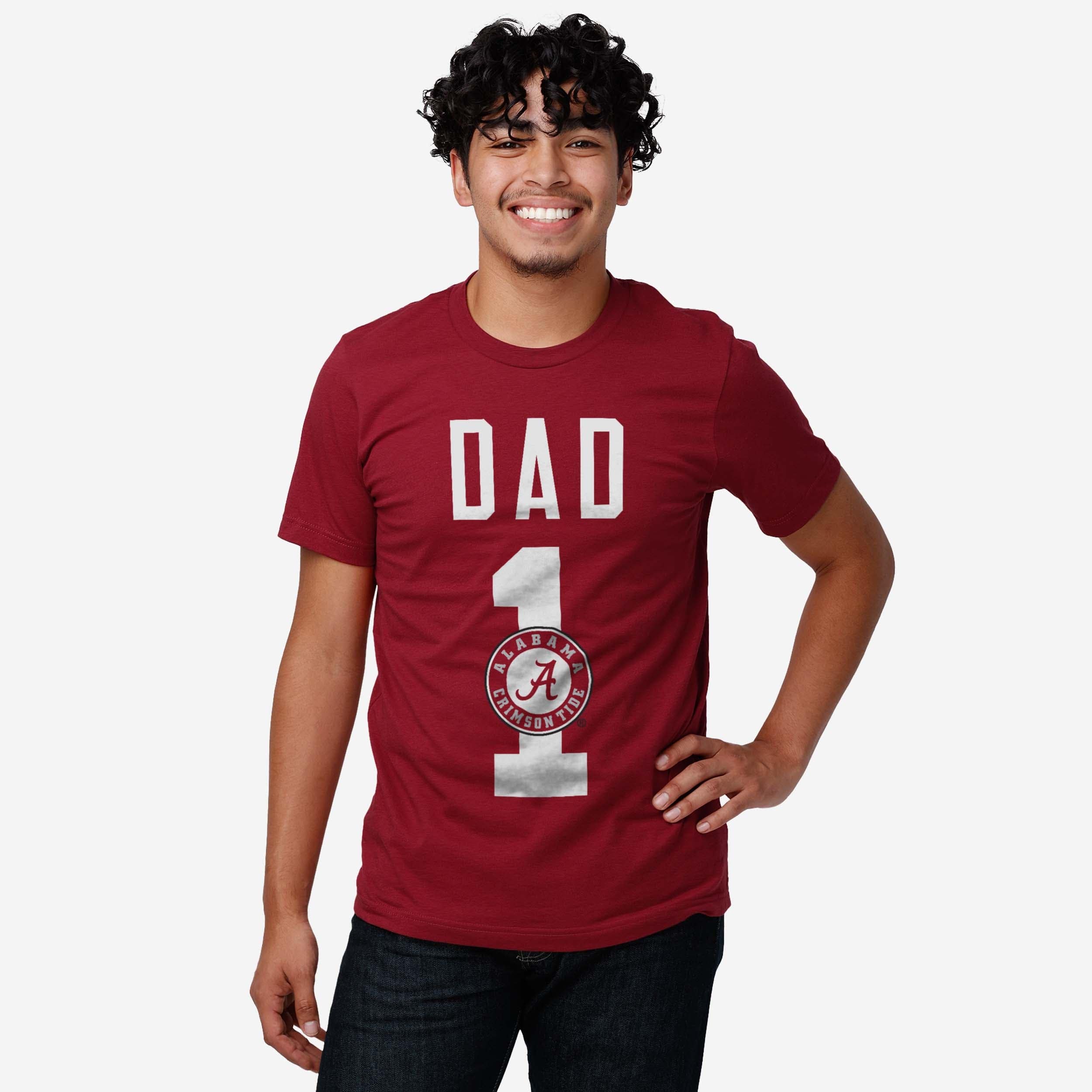 Alabama Crimson Tide Number 1 Dad T-Shirt - Image 2