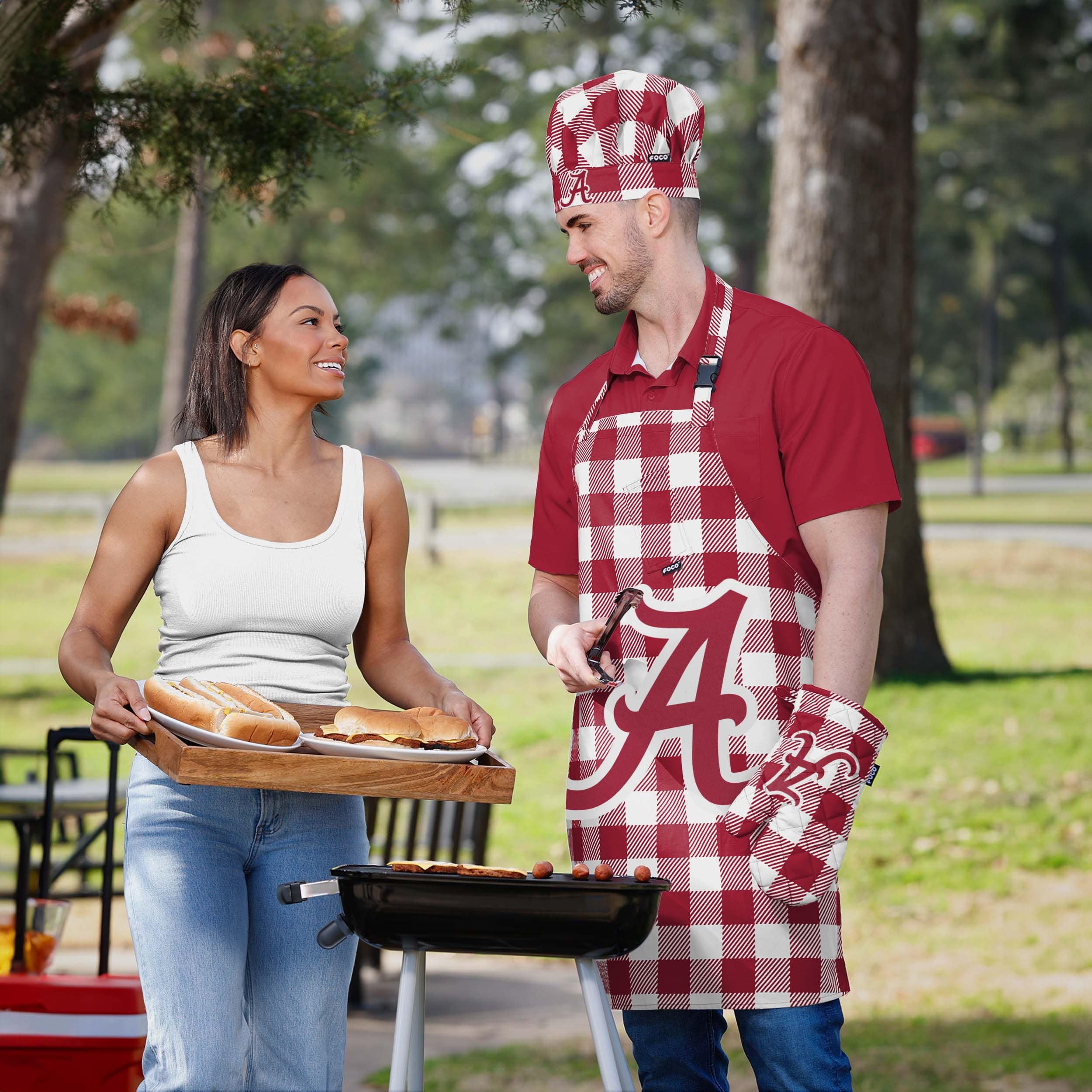 Alabama Crimson Tide Plaid Chef Set - Image 5