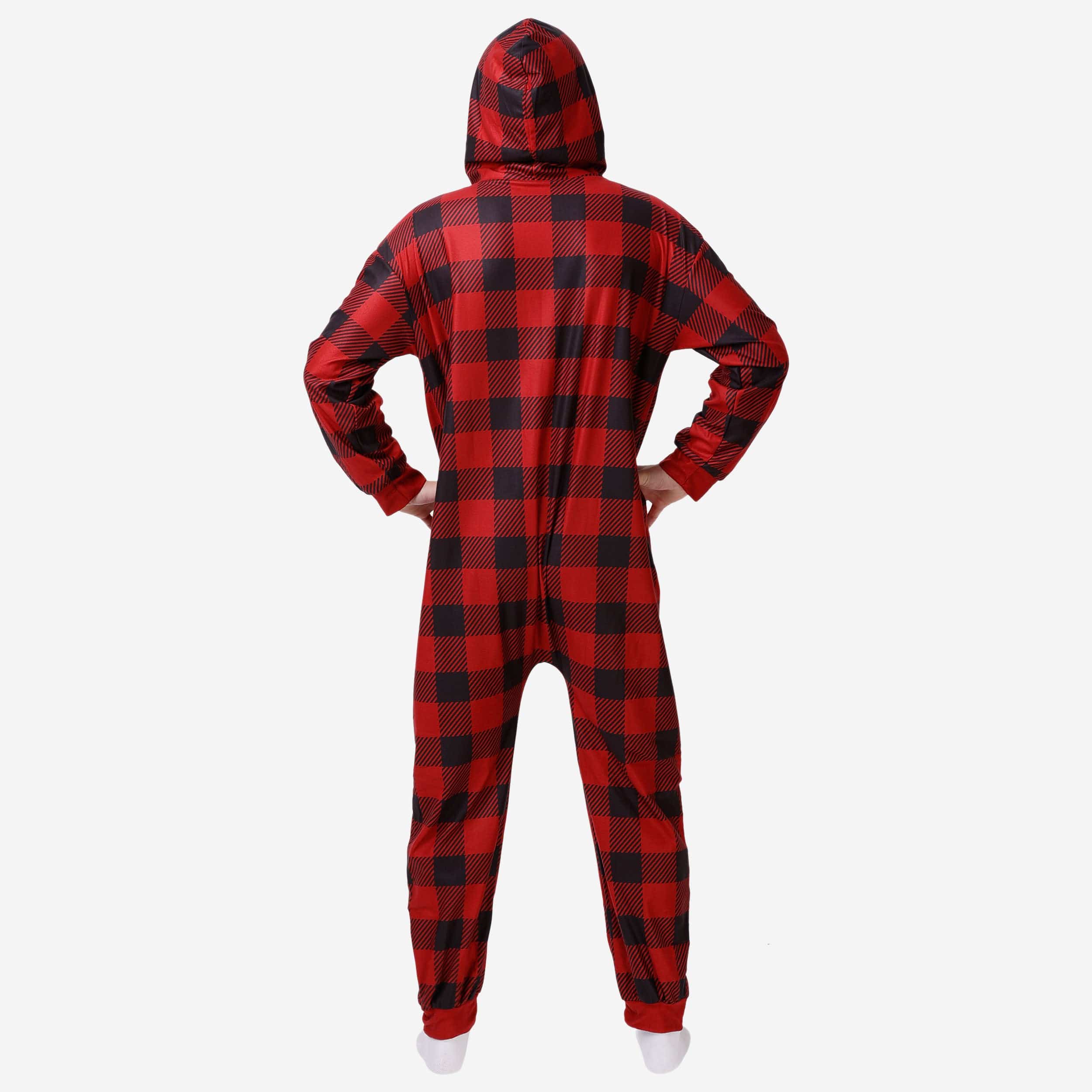 Alabama Crimson Tide Plaid One Piece Pajamas - Image 2