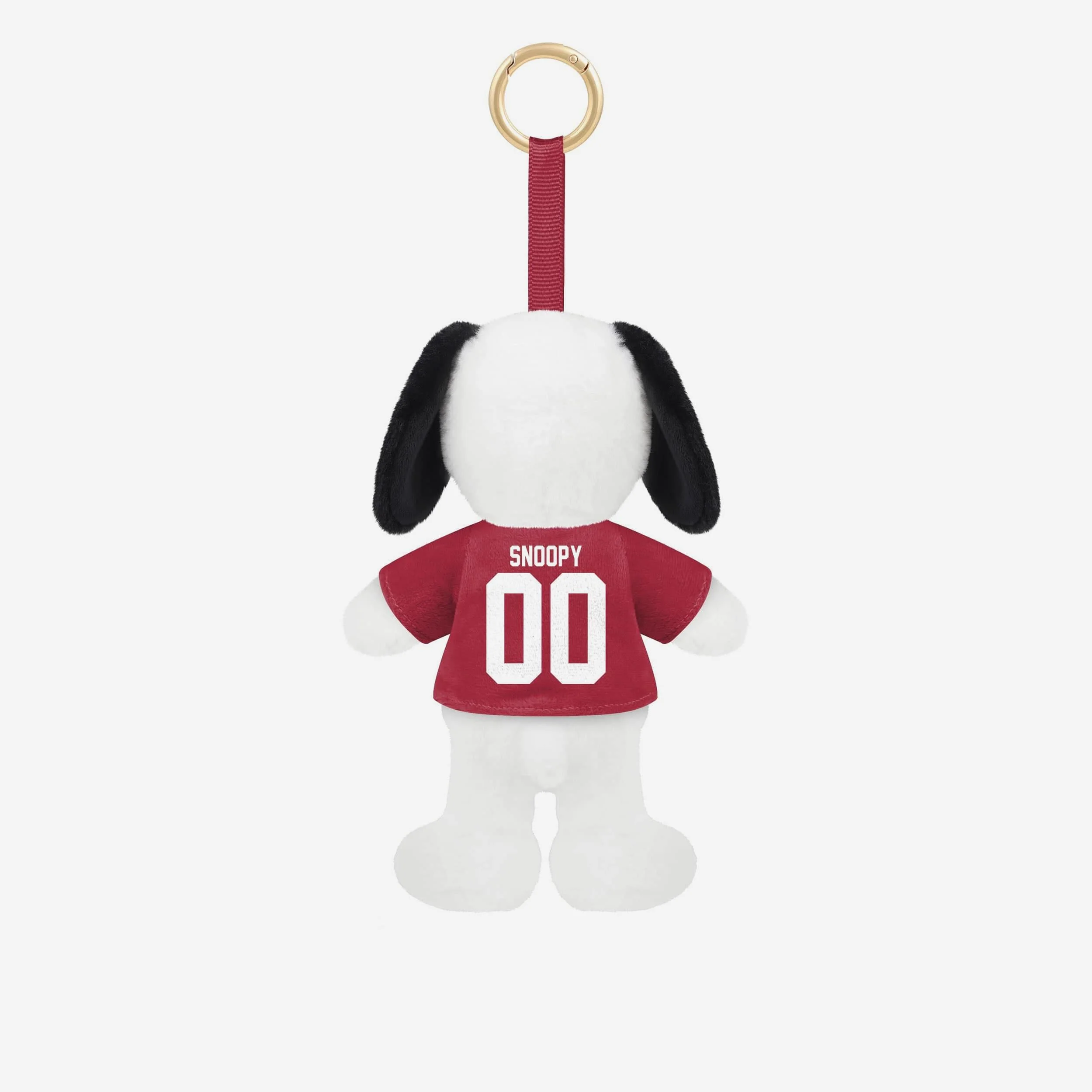 Alabama Crimson Tide Plush Snoopy Peanuts Bag Charm Keychain - Image 2