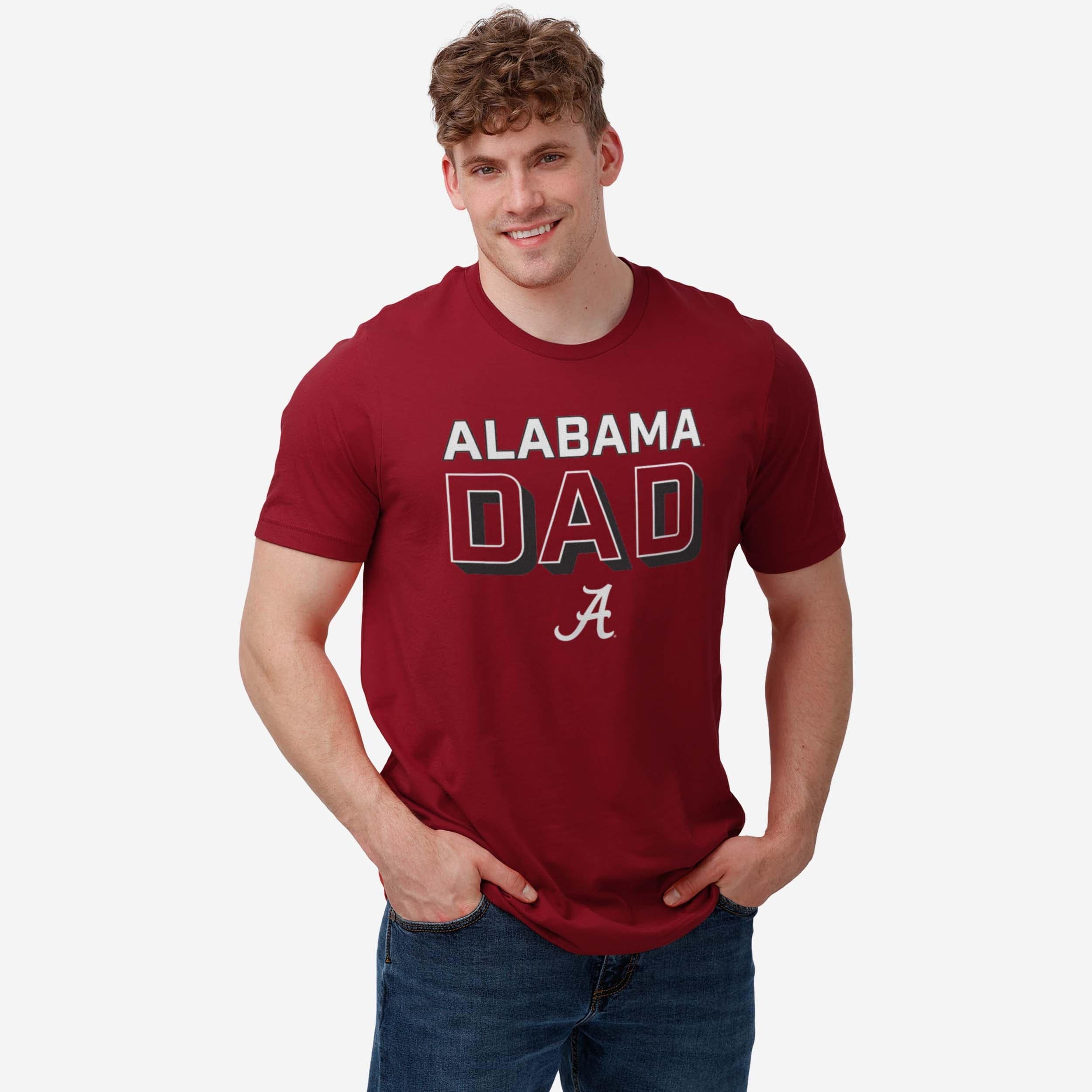 Alabama Crimson Tide Team Dad T-Shirt - Image 2