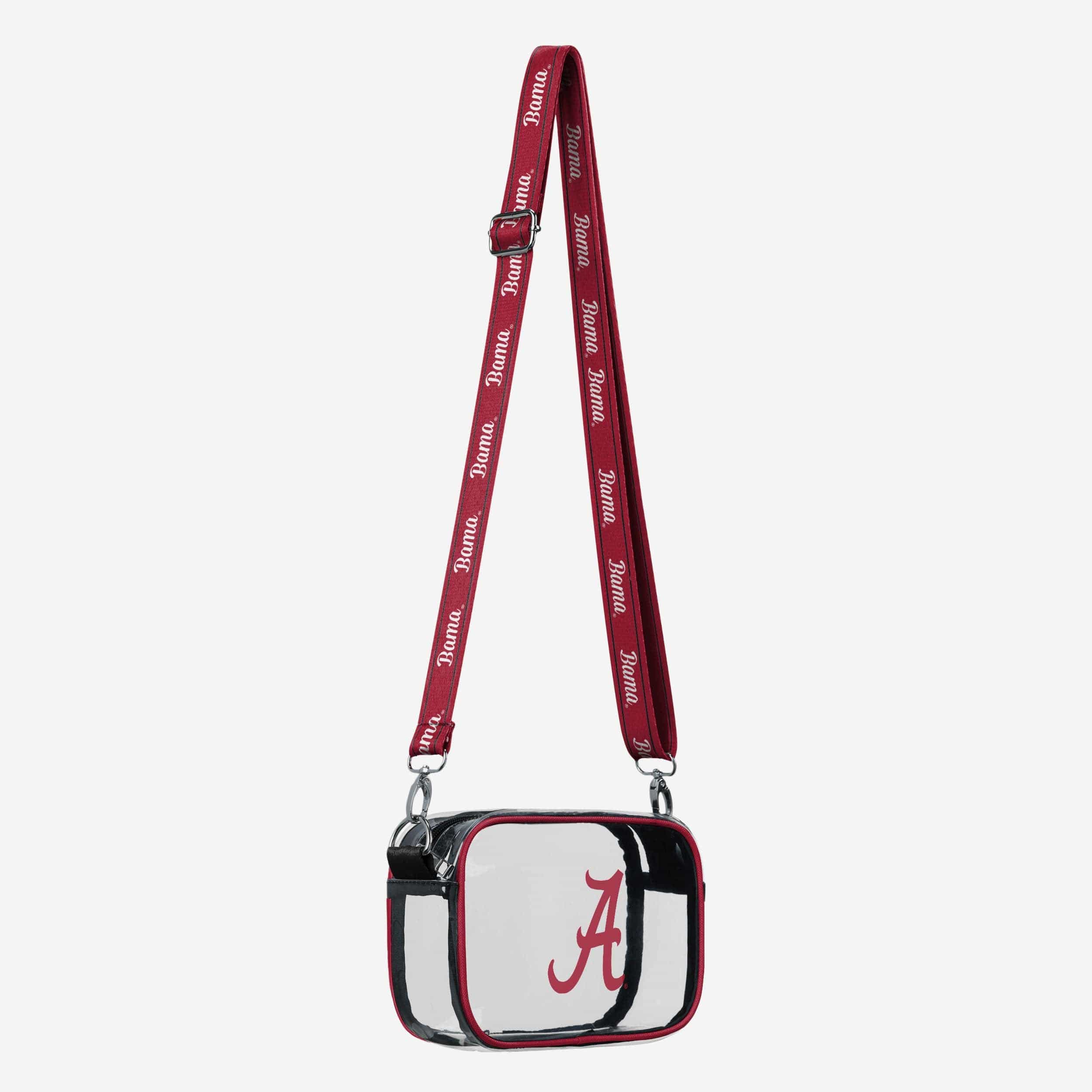 Alabama Crimson Tide Team Stripe Clear Crossbody Bag - Image 2